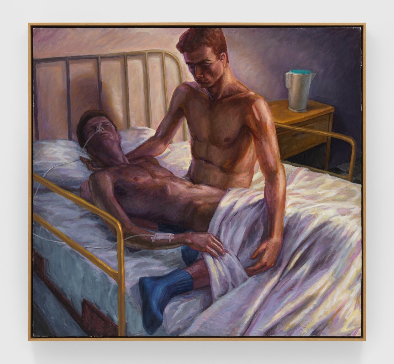   Hospital Bed , 1993 Oil on canvas 61.25h x 65.13w in (155.7h x 165.35w cm) 