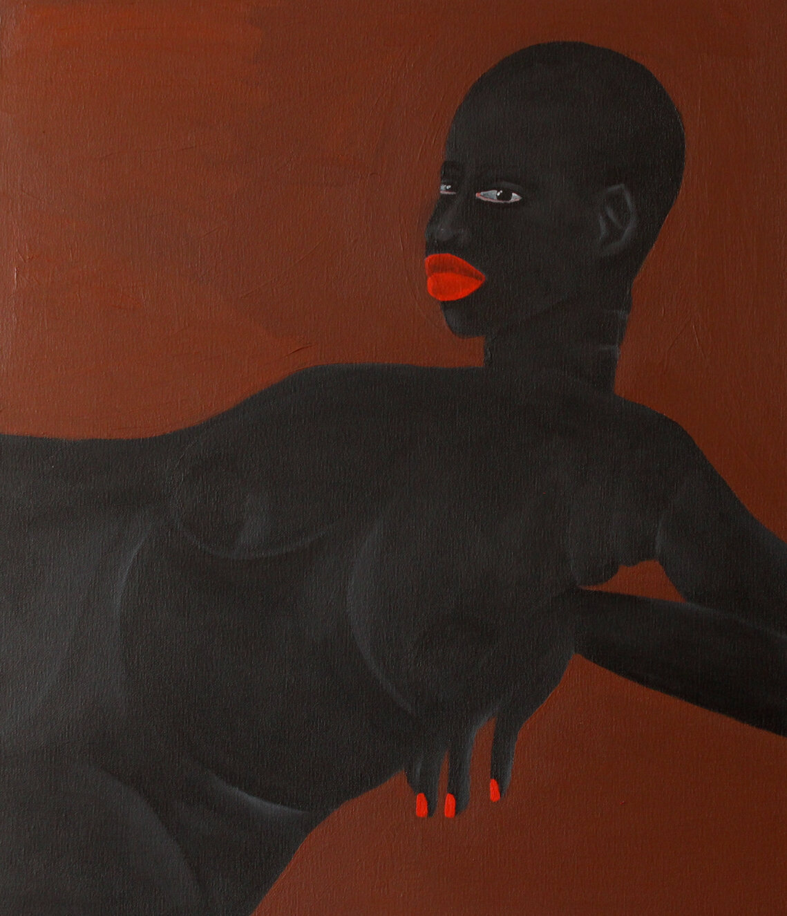  Zandile Tshabalala  Proud Nude I , 2021 acrylic on canvas 60 x 70 cm 