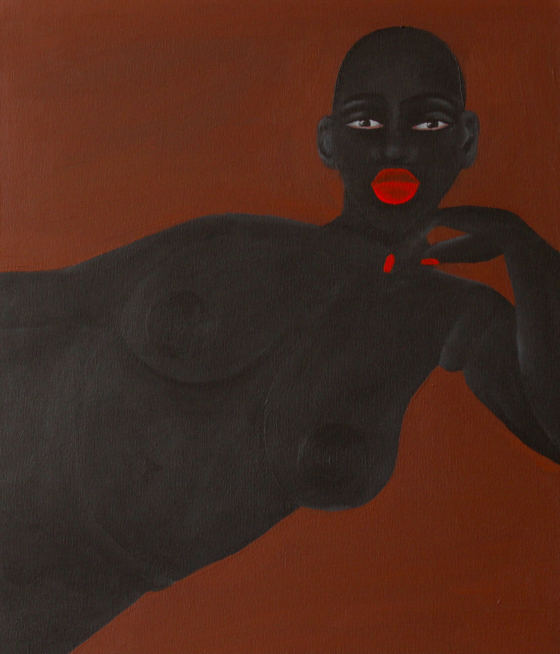  Zandile Tshabalala  Proud Nude II , 2021 acrylic on canvas 60 x 70 cm 