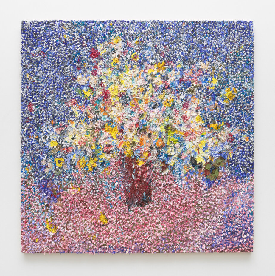  Vanessa Prager  Cuttings , 2020 Oil on canvas 60 x 60 in (152.4 x 152.4 cm) ©Vanessa Prager Photo by Robert Wedemeyer (Courtesy Diane Rosenstein Gallery) 