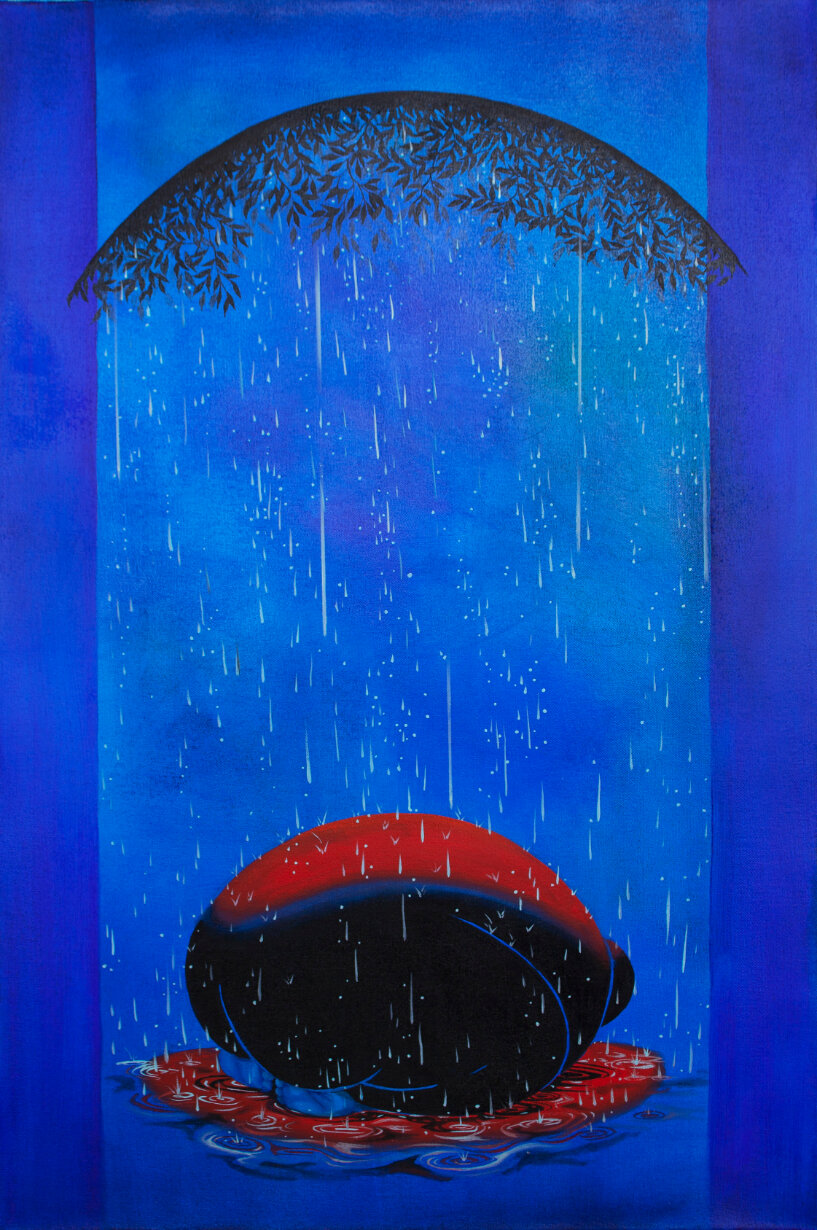  Brittney  Leeanne Williams  Rain 1 , 2021 oil on canvas 36 x 24 in. (91.4 x  61 cm. 