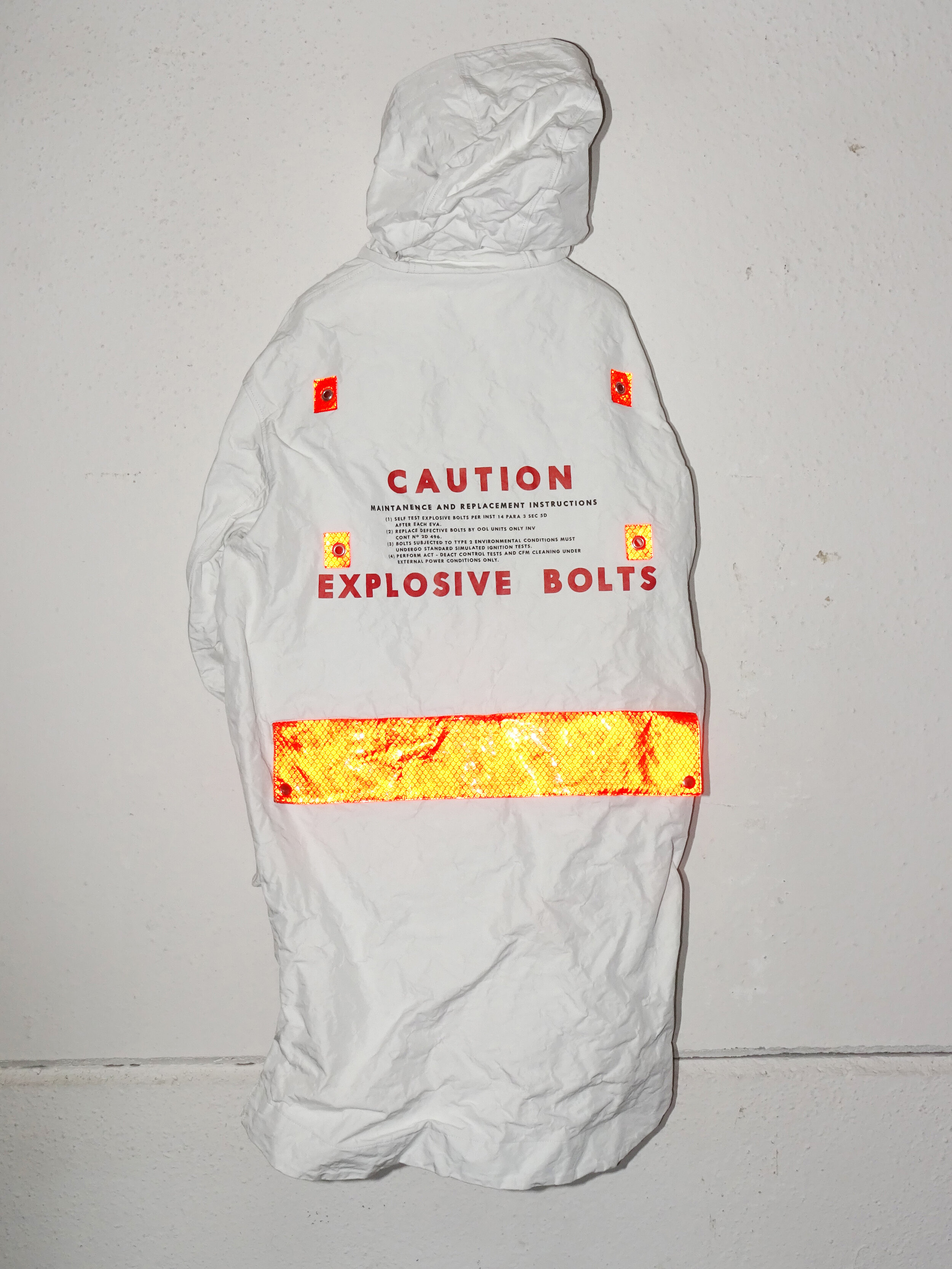  UNDERCOVER SPACE ODYSSEY EXPLOSIVE BOLTS PARKA, INSPIRED BY “2001. SPACE ODYSSEY”, BY JUN TAKAHASHI 2018.  