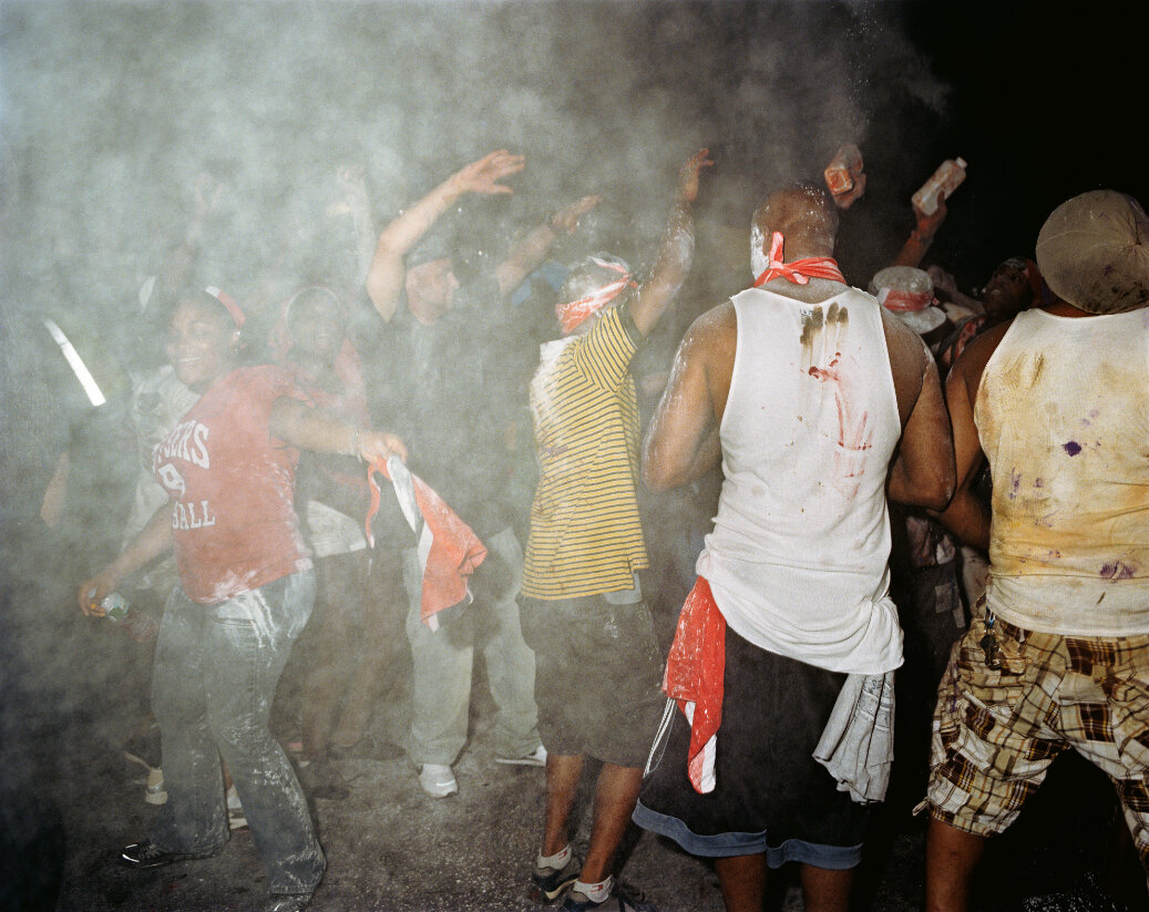  Deanna Lawson  Jouvert, Flatbush, Brooklyn , 2013 Pigment print 40 x 49 ¾ in (101.6 x 126.4 cm) © Deana Lawson. Courtesy Sikkema Jenkins &amp; Co., New York 