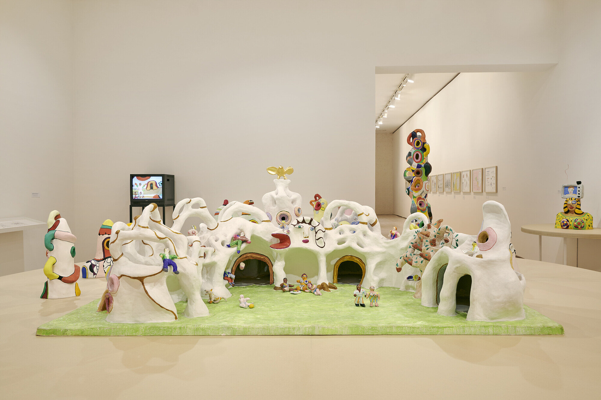  Installation view of  Niki de Saint Phalle: Structures for Life , on view at MoMA PS1, New York, from March 11 to September 6, 2021. Photo: Kyle Knodell 