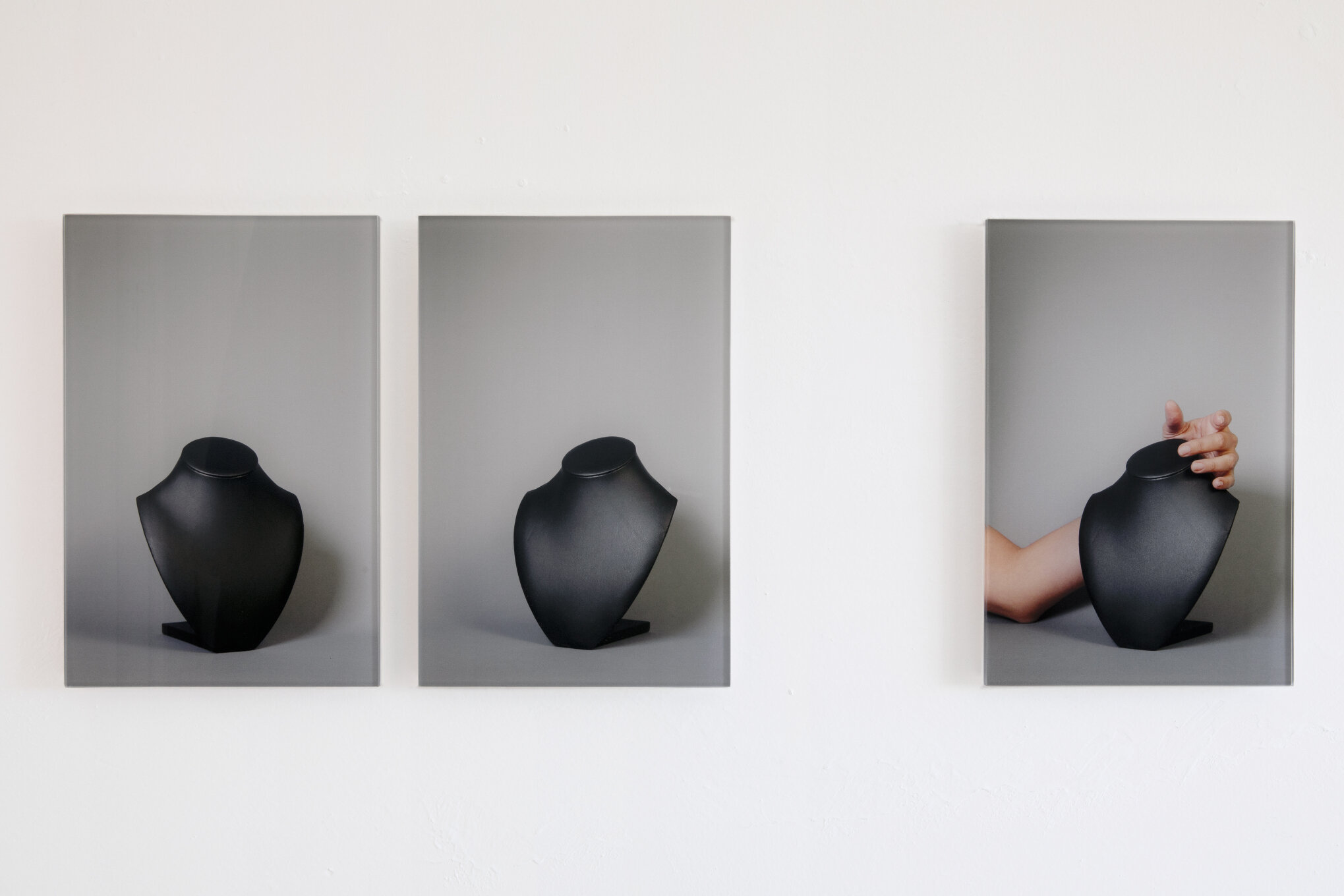  KIM SCHOEN  SKU 0360 (1), SKU 0360 (2), SKU 0360 (3) , 2013 12 x 8 in (30.48 x 20.32 cm) each Light-jet print face-mounted to plexi 