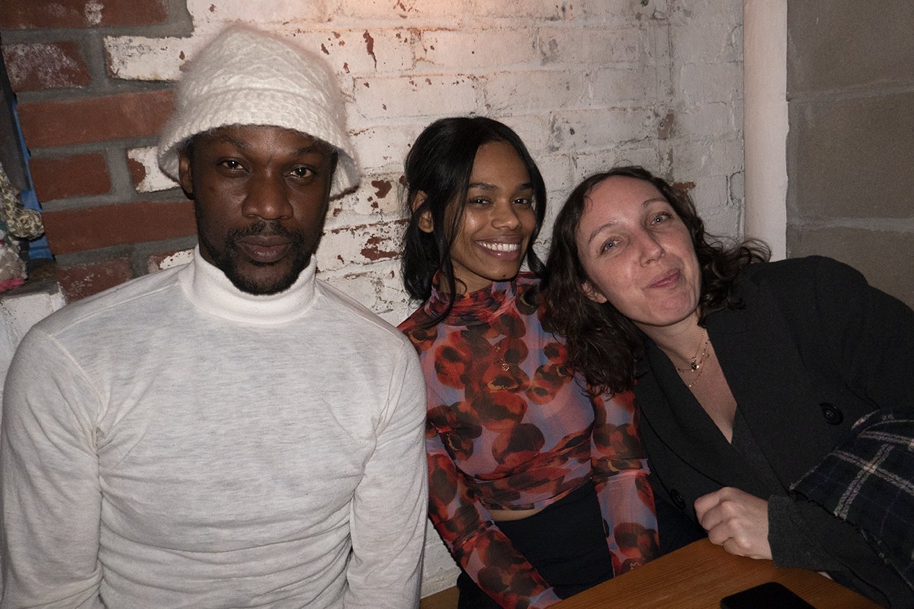 Onyedika Chuke. Andrea Delph, and a friend 