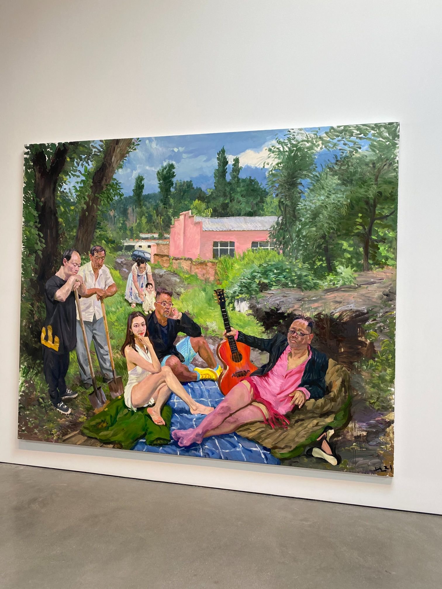  Liu Xiaodong Newcomers in the Village - Response to Manet, 2021 