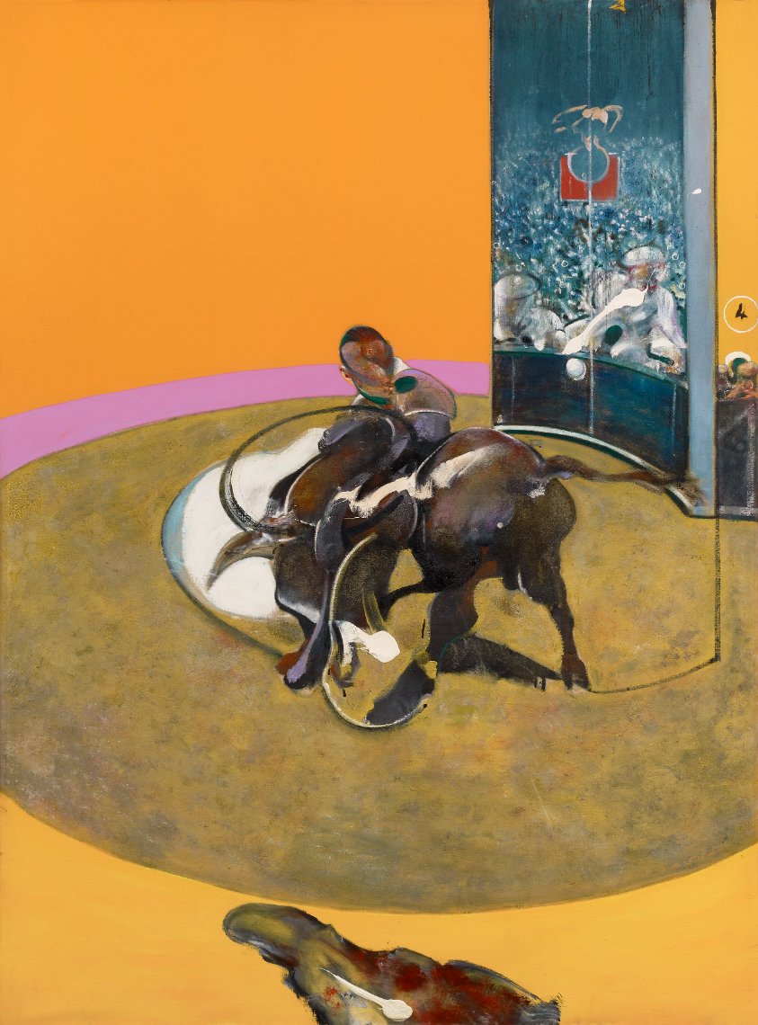  Francis Bacon,  Study for Bullfight No. 1 , 1969 Oil on canvas, 198 x 147.5cm&nbsp; Private collection © The Estate of Francis Bacon. All rights reserved, DACS/Artimage 2021. Photo: Prudence Cuming Associates Ltd 