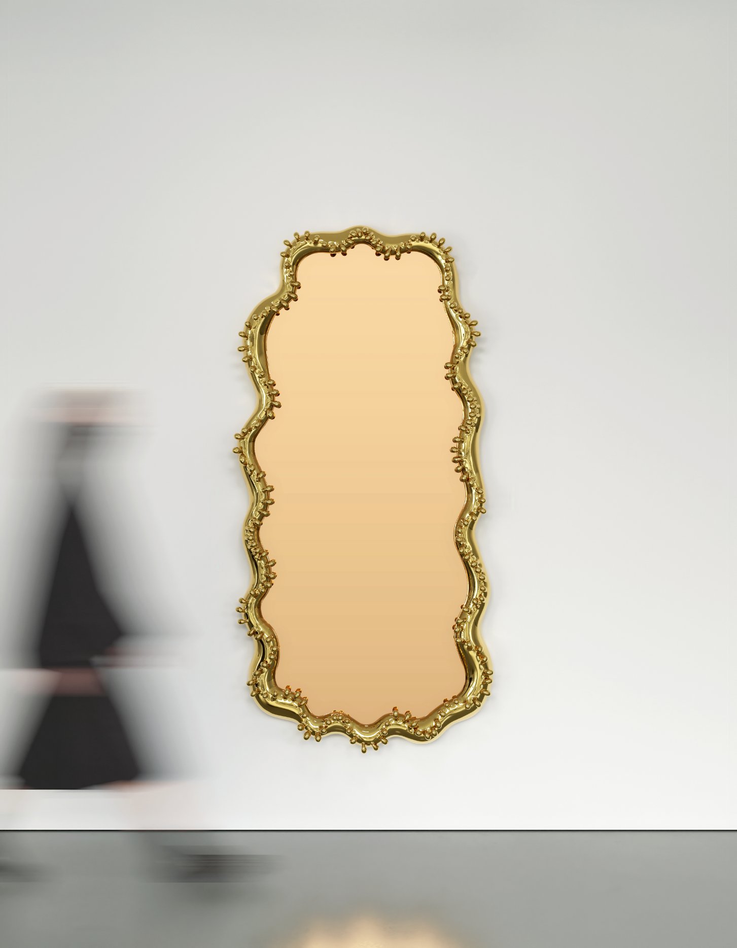 The Haas Brothers  Cause and Reflect   Cast Bronze, Peach Mirrors 201h x 99w x 13d cm | 79h x 39w x 5d in Edition 1 of 3 + 2 AP 