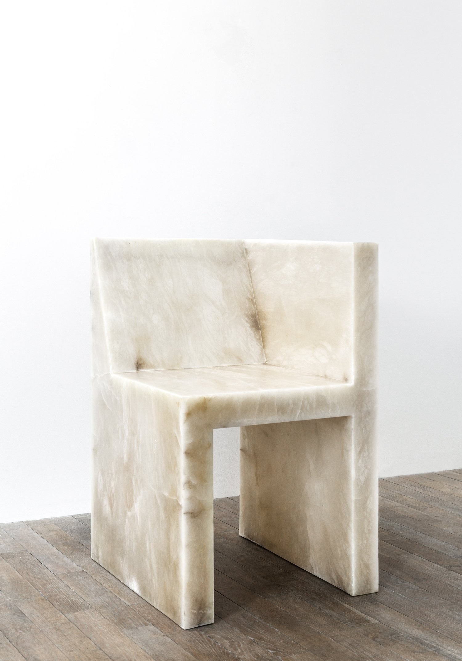  Rick Owens  HALF BOX (ALABASTER) , 2011 Alabaster 30.3 x 19.7 x 19.7 in. Limited edition of 8 + 4 ap   