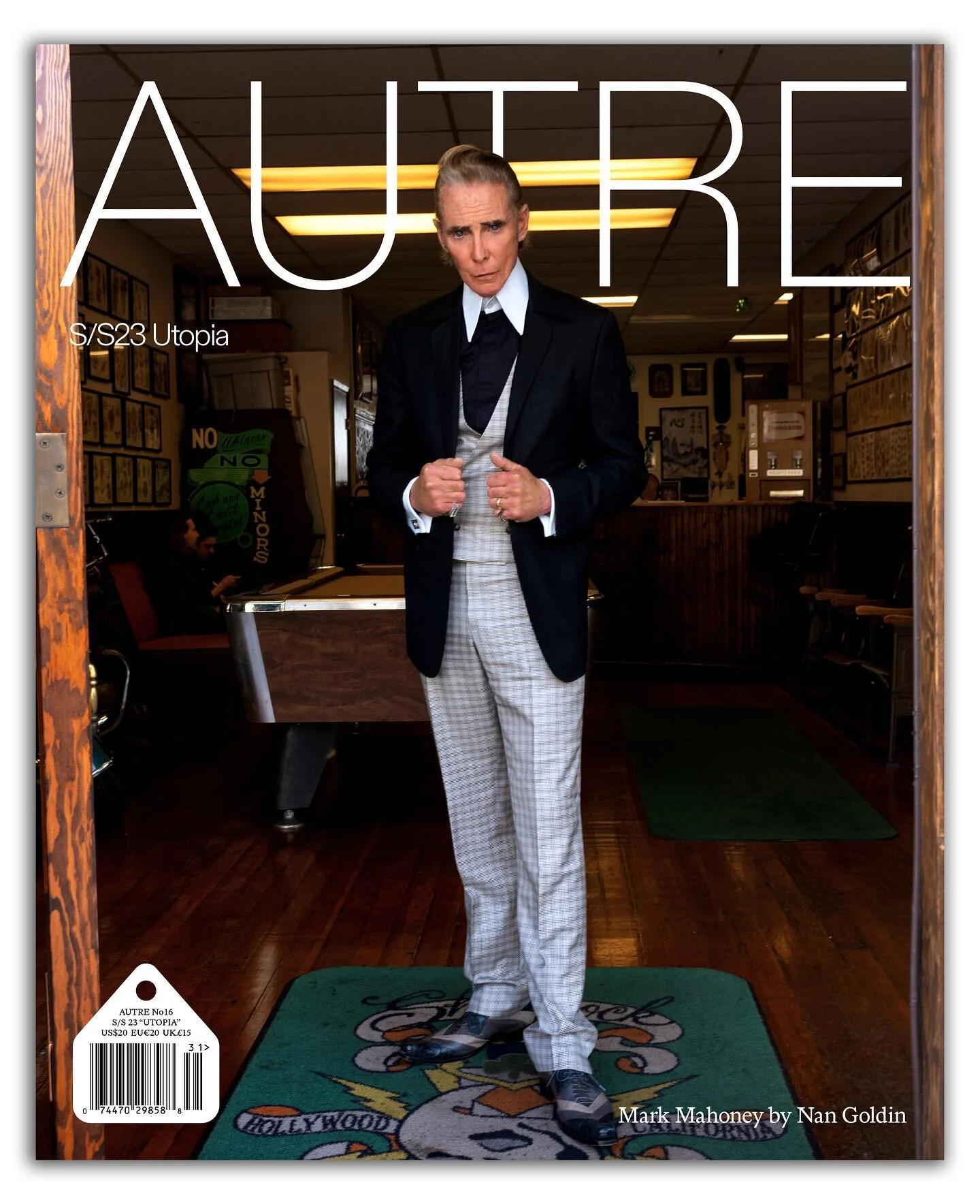 NAN GOLDIN (@nangoldinstudio ) captures legendary tattoo artist MARK MAHONEY (@markmahoney_ssc )at Shamrock Social Club for Autre&rsquo;s brand new SS23 Utopia Issue. Pre0rd3r 🔗 in bi0. 

Mark gave Nan her first tattoo in 1978 and has been featured 