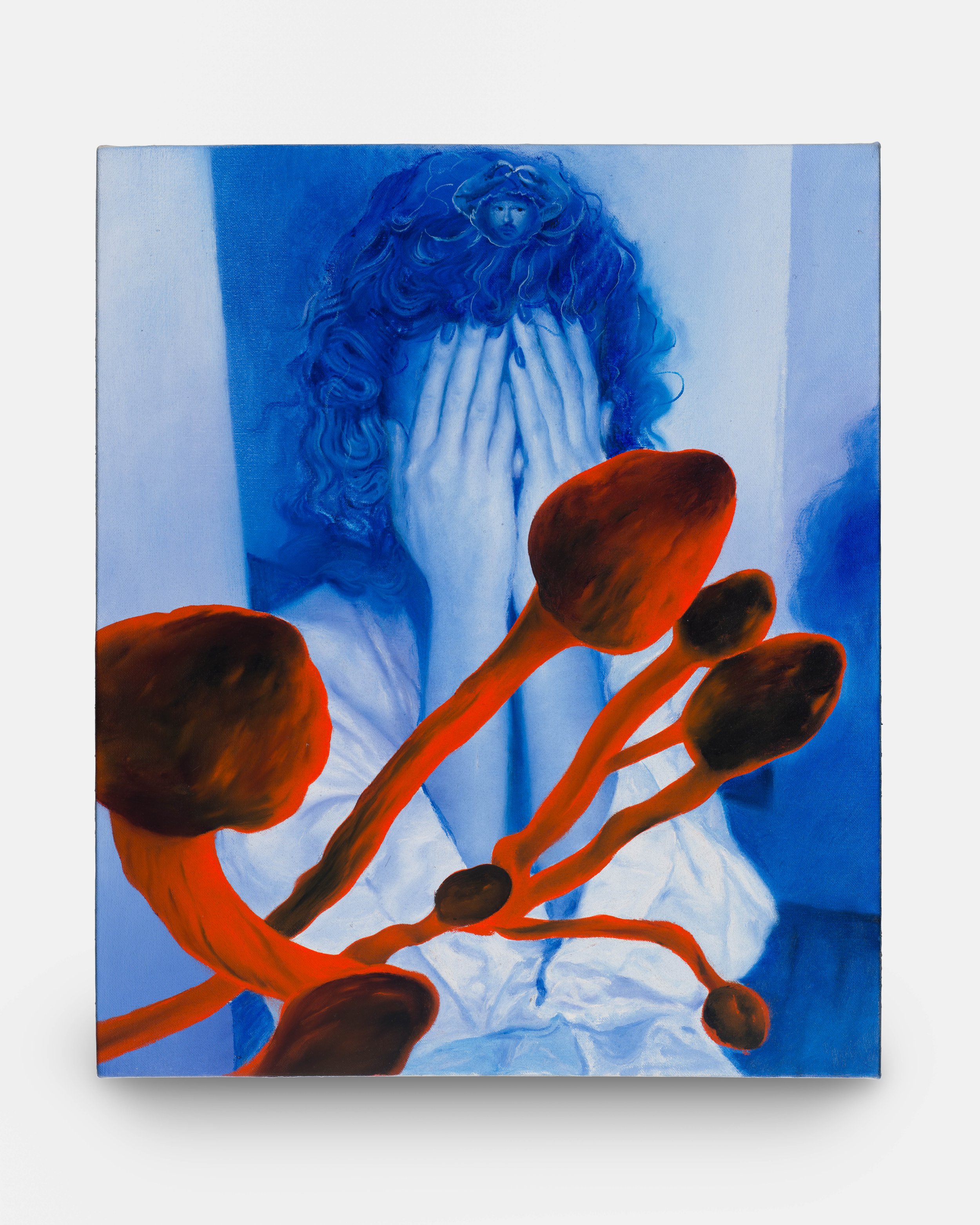  Razvan Boar,  Blue Crab , 2023, oil and acrylic on canvas, 60.96h x 50.80w cm 24h x 20w in 