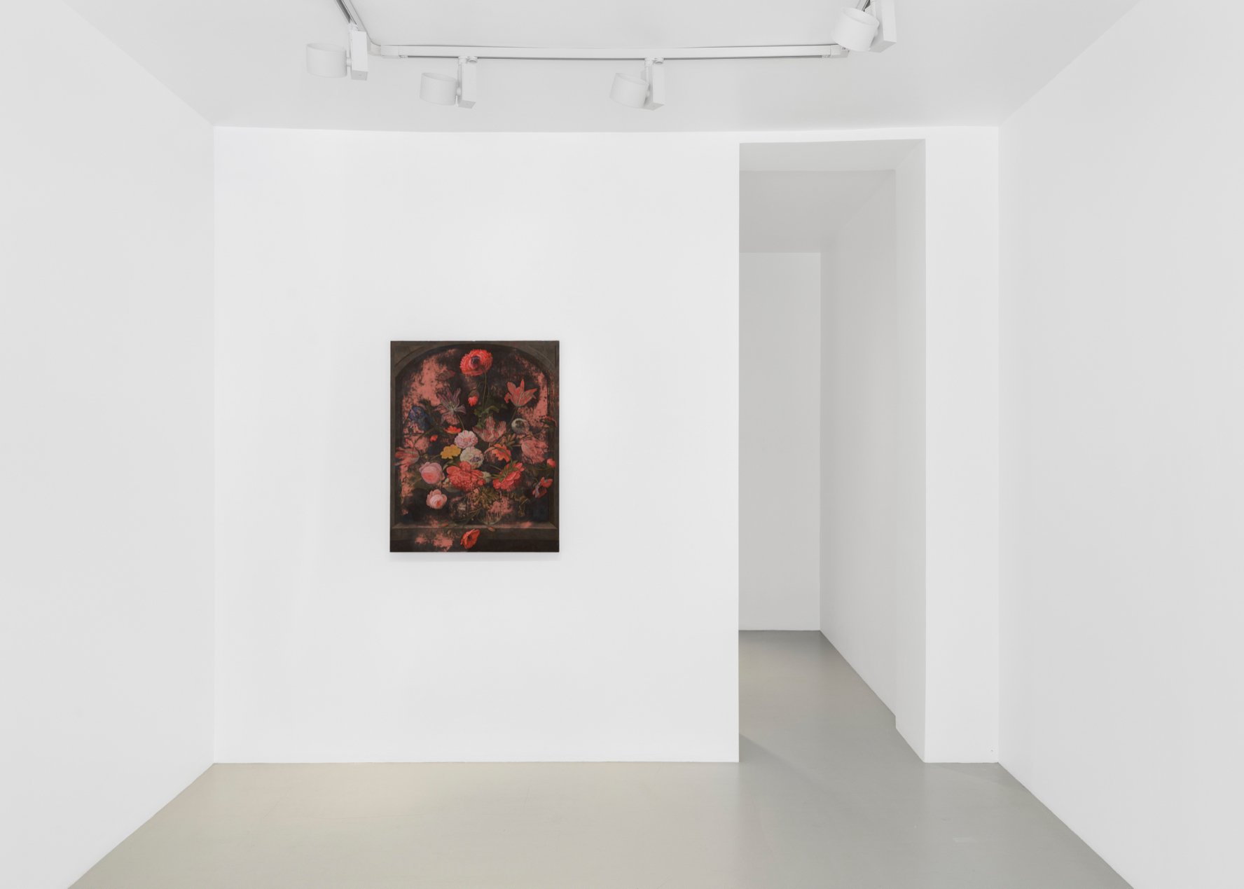   Squeaking a ground cherry,  2023 Oil and gesso on aluminum 100 x 80 cm © Toby Ziegler / Courtesy Galerie Max Hetzler. Photo: Nicolas Brasseur 