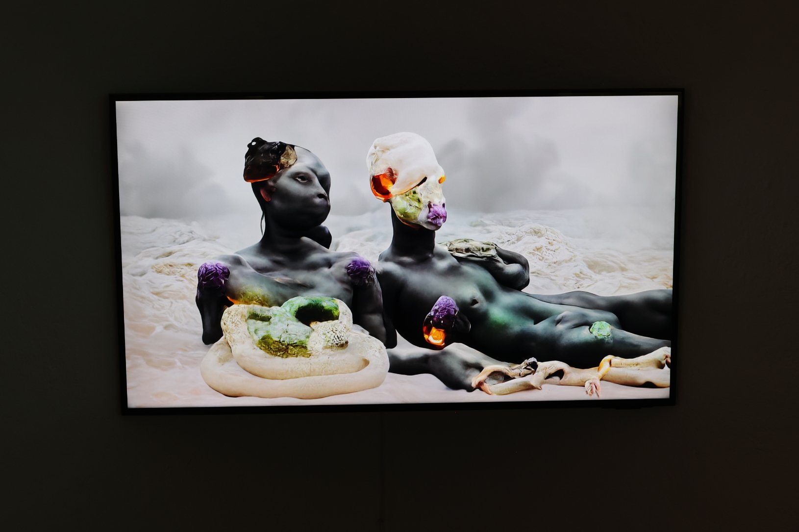  crosslucid  Dwellers Between the Waters  (2023) Installation view/video still ACUD Galerie 