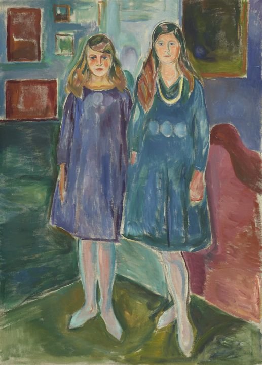  Edvard Munch  Two Teenagers  (1919) Photo: © MUNCH, Oslo / Ove Kvavik 