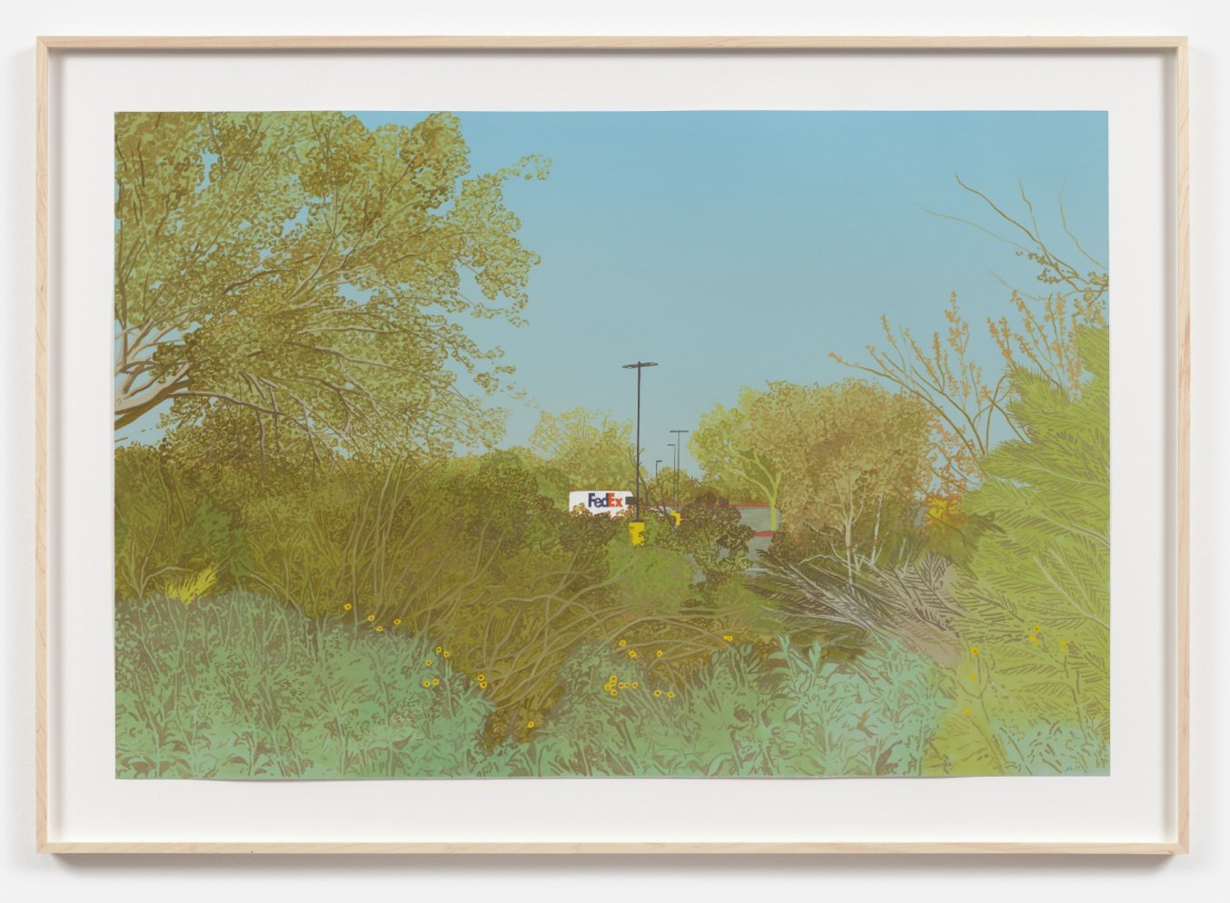  Jake Longstreth  Springtime at the Scottsdale, Arizona Walmart #10  (2023) oil on Arches oil paper 61 x 91.4 cm.; 24 x 36 in.&nbsp; 74.1 x 105.2 x 3.5 cm.; 29 1/8 x 41 3/8 x 1 3/8 in. (framed) 