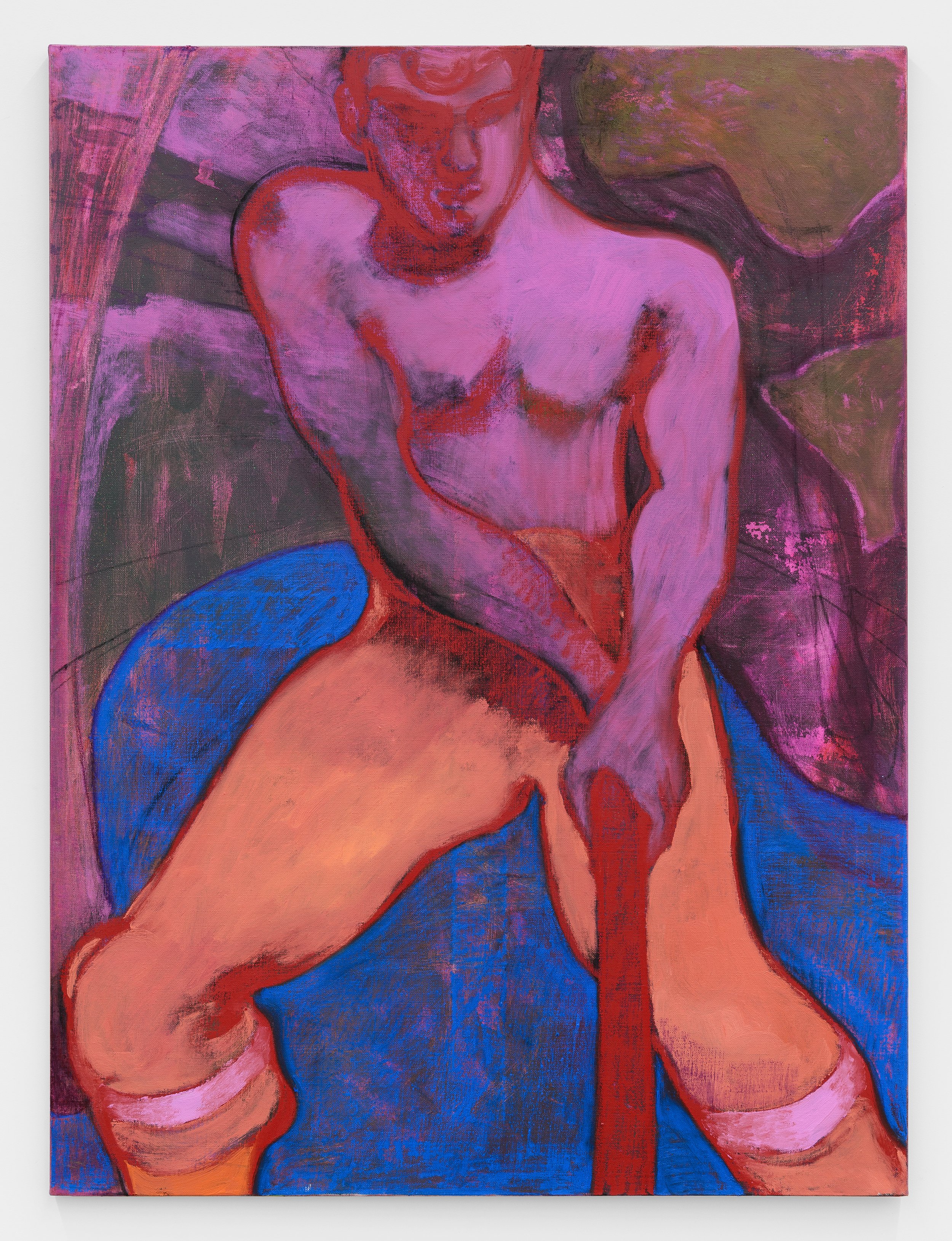  Cain, 2023                                                                         Huile sur toile, Oil on canvas                                            130 x 97 cm 51 1/8 x 38 1/4 inches                            Courtesy of the artist and Gal