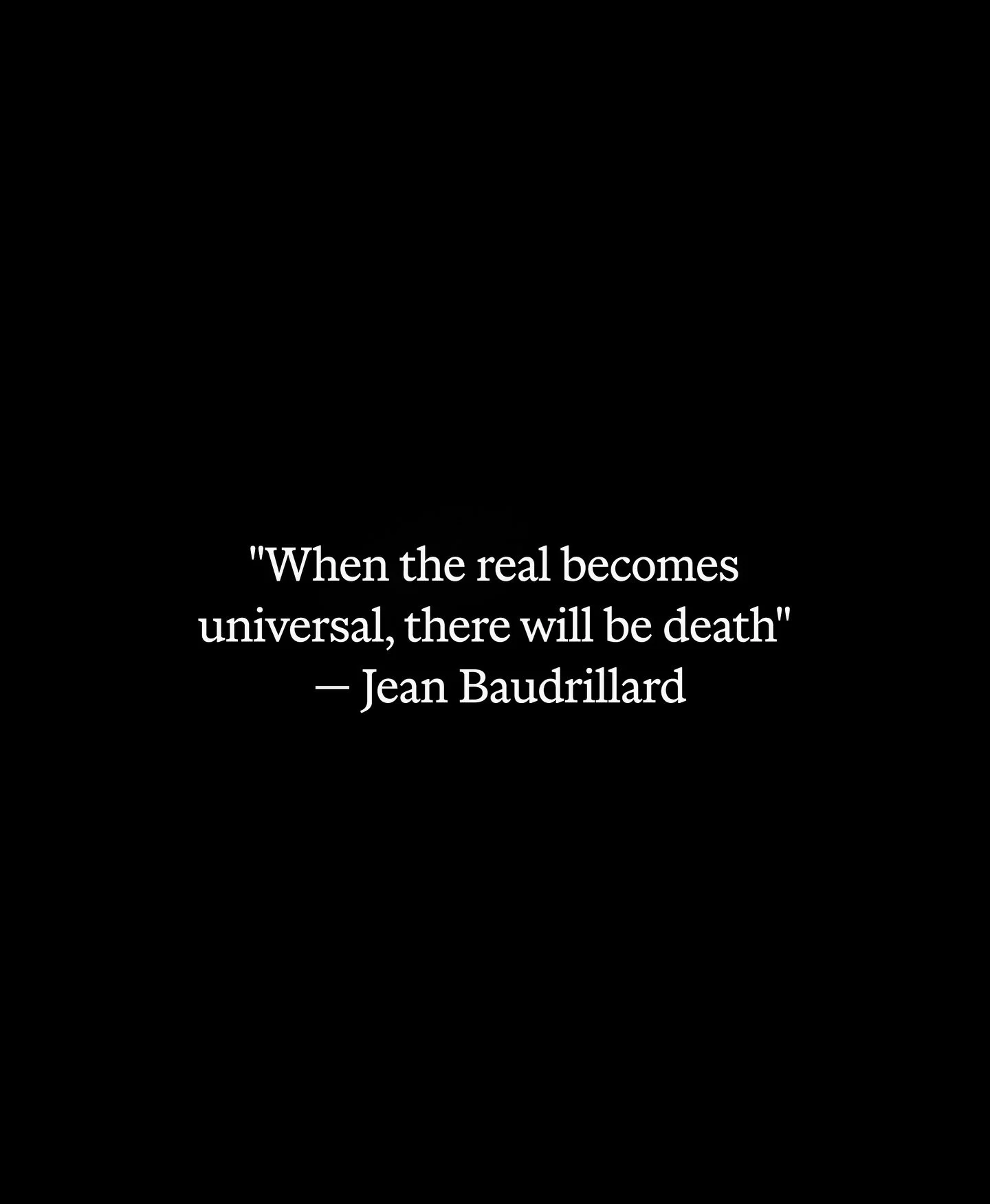 &ldquo;When the real becomes universal, there will be death.&rdquo; In our Desire issue, we revisit Baudrillard&rsquo;s theory of the hyperreal&mdash;where simulations replace reality, and everything is so saturated with meaning, it becomes meaningle