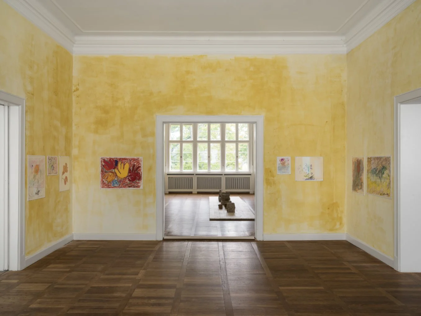  Installation view of  Beverly Buchanan. Weathering  with Ima-Abasi Okon, 2025 
