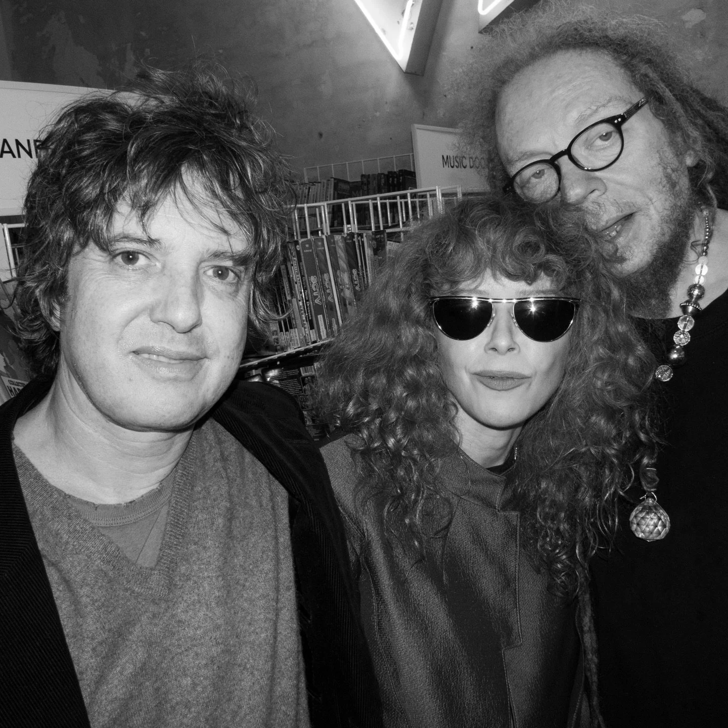 Last night at @vidiots in Los Angeles with Natasha Lyonne and Jaron Lanier, @harperjsimon soft launched his brilliant new compendium of interviews (avail to preorder now), published by @hatandbeardpress and edited by Autre&rsquo;s editors, Oliver Kup