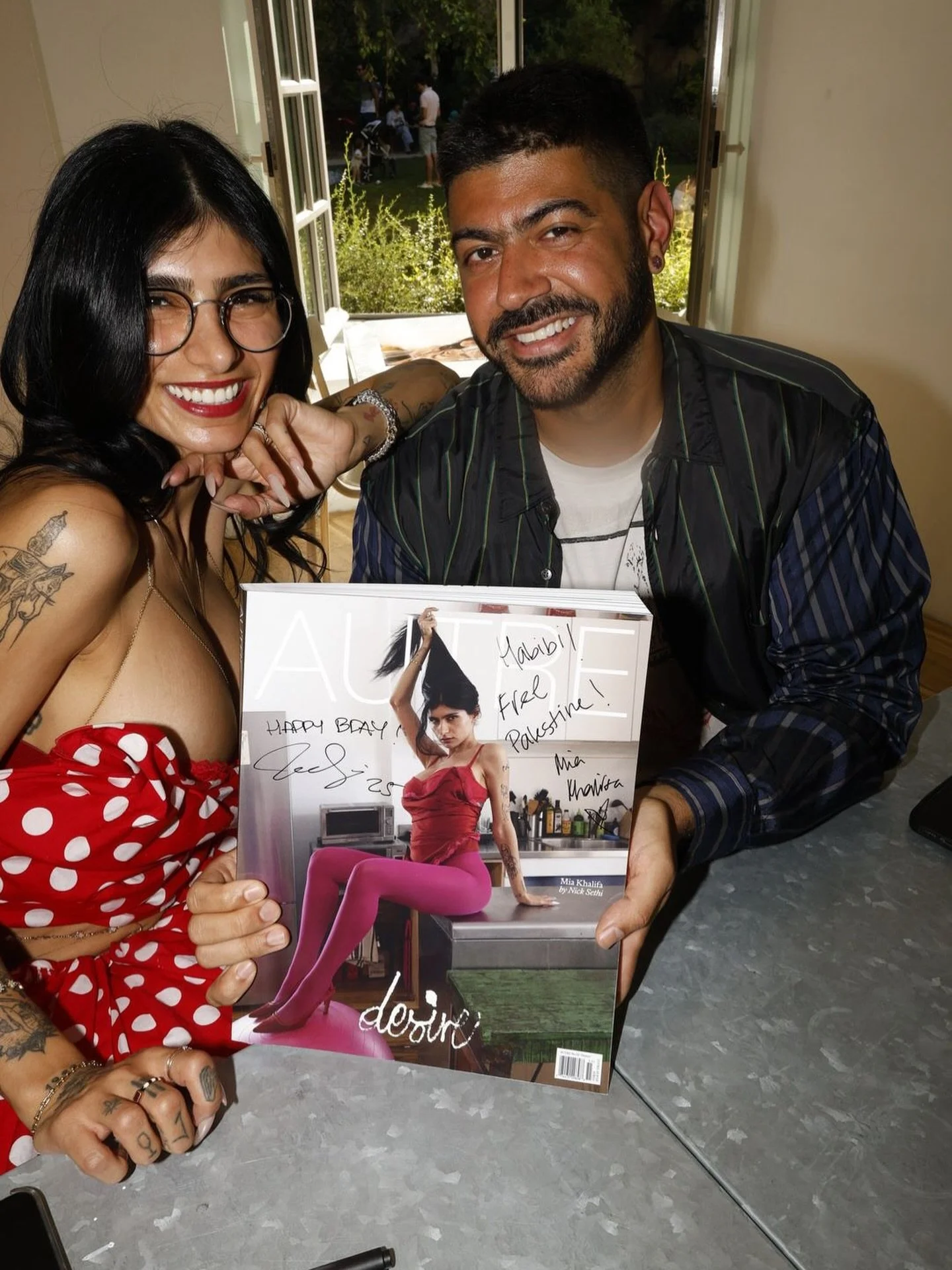 Throw back to @miakhalifa and @sicknethi in Paris back in June. Endlessly grateful to both for being a part of our SS25 Desire Issue and spending two days signing copies at @doverstreetmarketparis and @hotelsamourparis 

📸 @thecobrasnake 

#miakhali