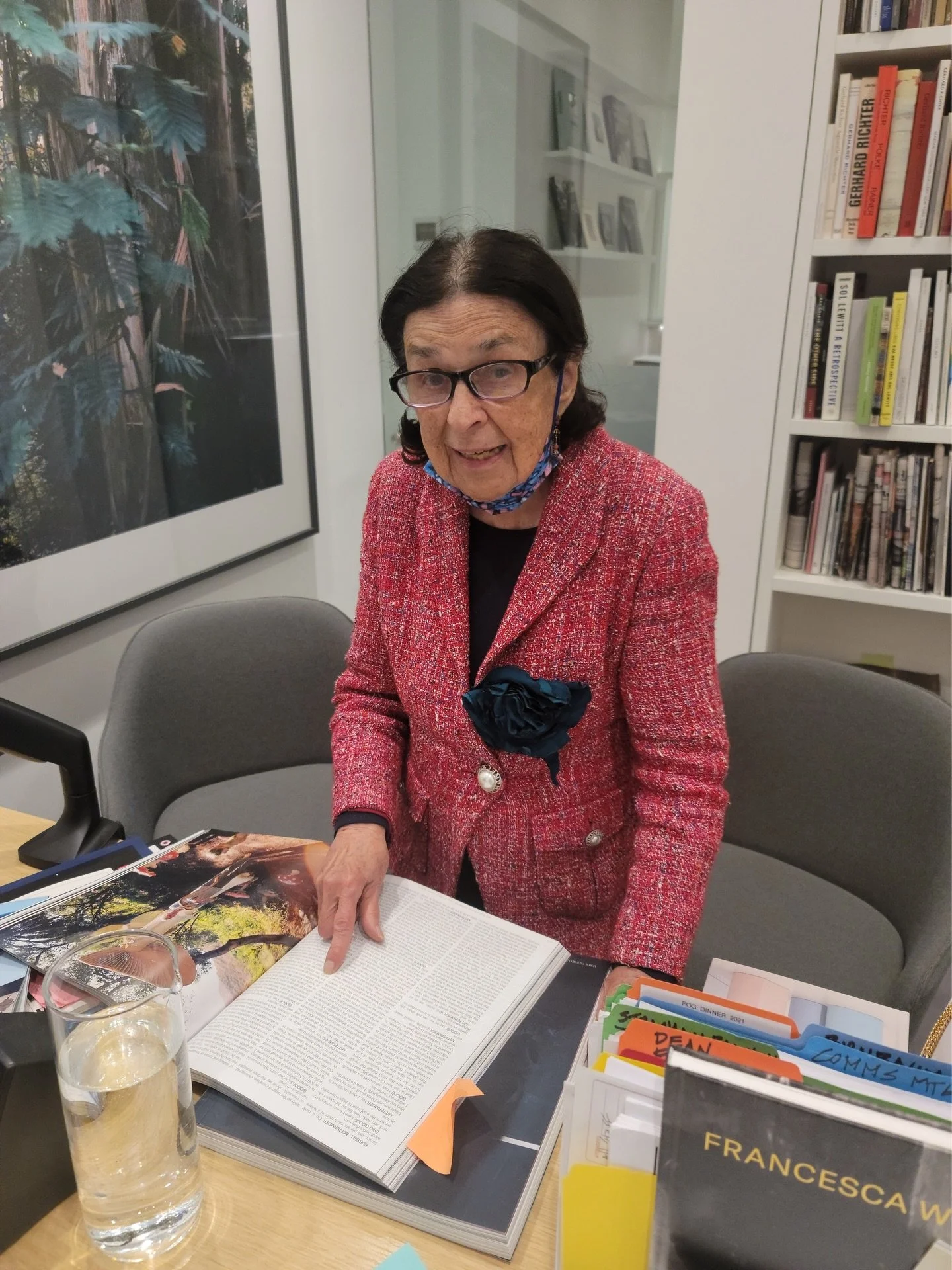Marian Goodman (1928&ndash;2026) Pictured here flipping through the pages of AUTRE&rsquo;s Biodiversity Issue. Goodman was one of the most revolutionary art dealers in the world&mdash;championing artists who fought against the status quo and spoke ou