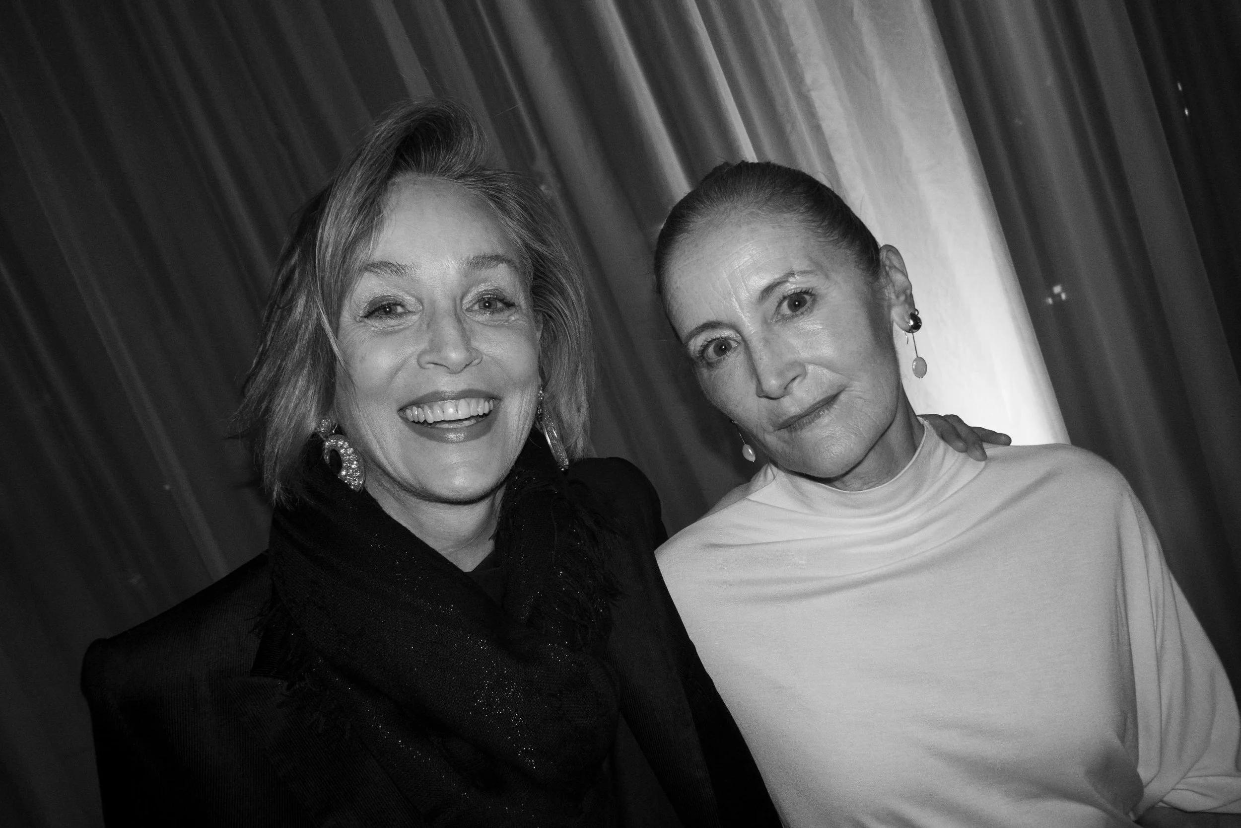  Sharon Stone and Caroline Belhumeur 