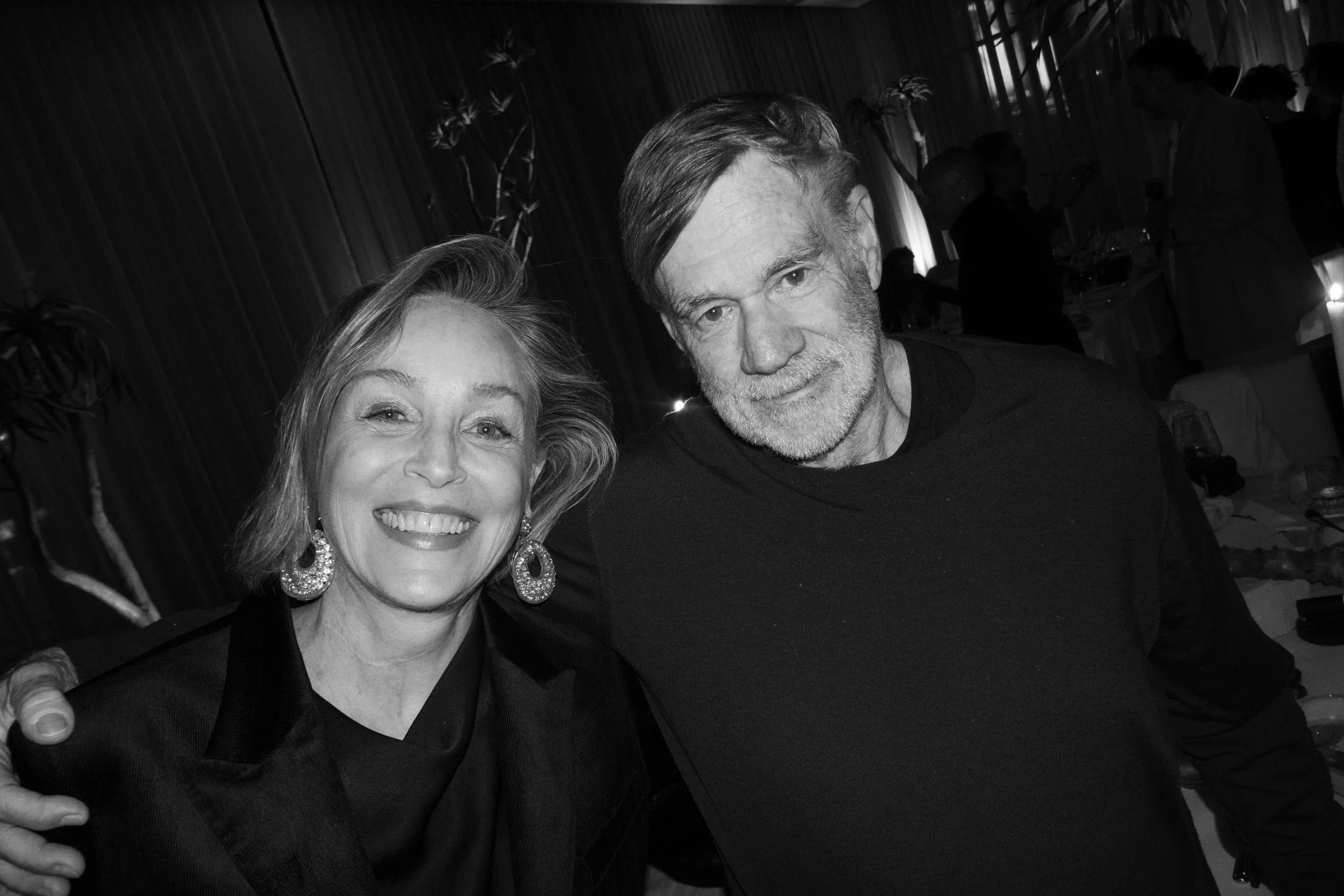  Sharon Stone and Gus Van Sant  