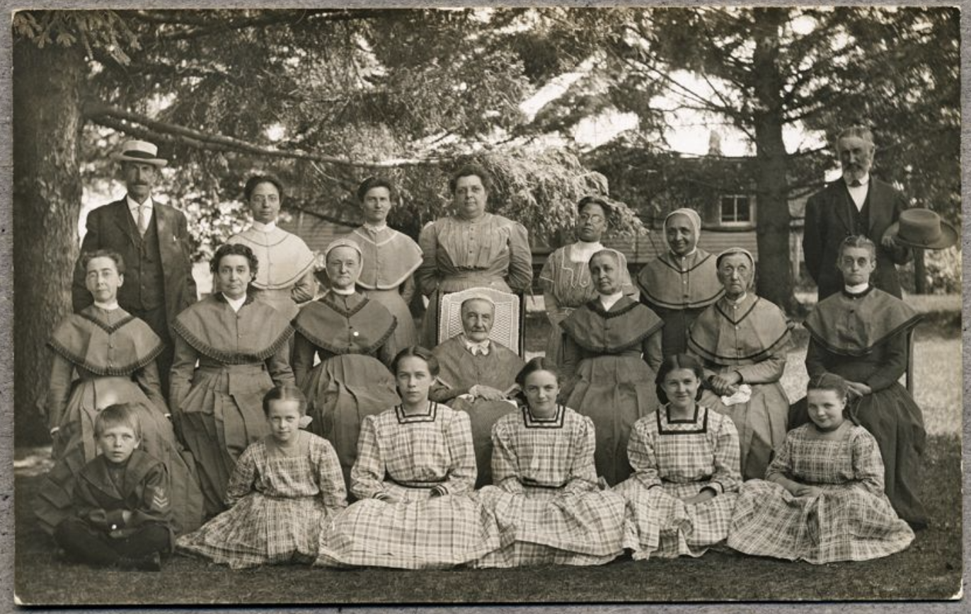  Shakers, Church Family. Watervliet, New York. Ca. 1920., Postcard, Communal Societies Collection, Hamilton College 