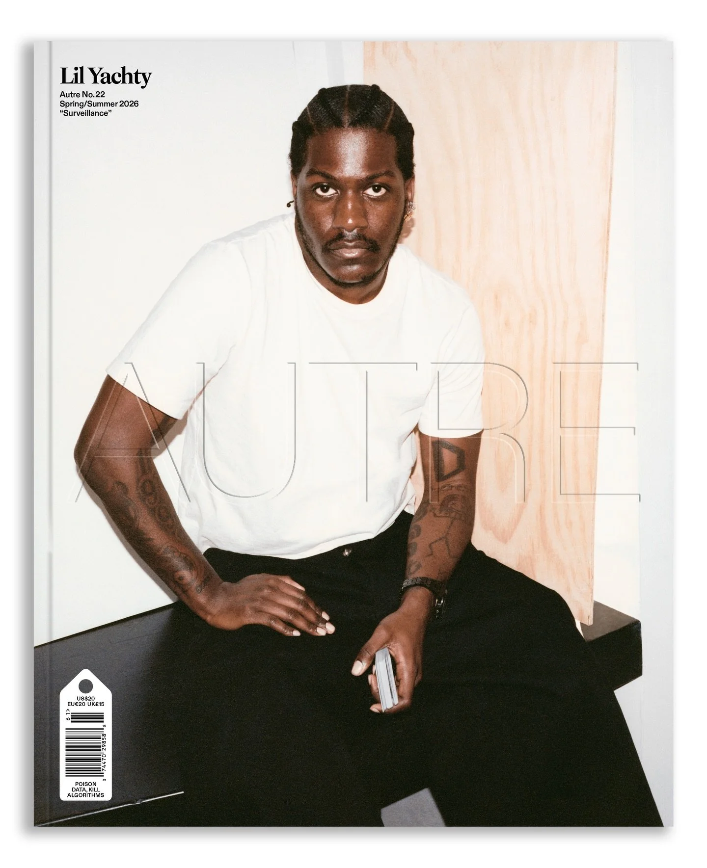 LIL YACHTY FOR AUTRE&rsquo;S SS26 &ldquo;SURVEILLANCE&rdquo; ISSUE. Available for preorder now (link in bio). 

Autre&rsquo;s SS26 &ldquo;Surveillance&rdquo; Issue is an urgent dossier on our age of hyper-surveillance and traces how we arrived at thi