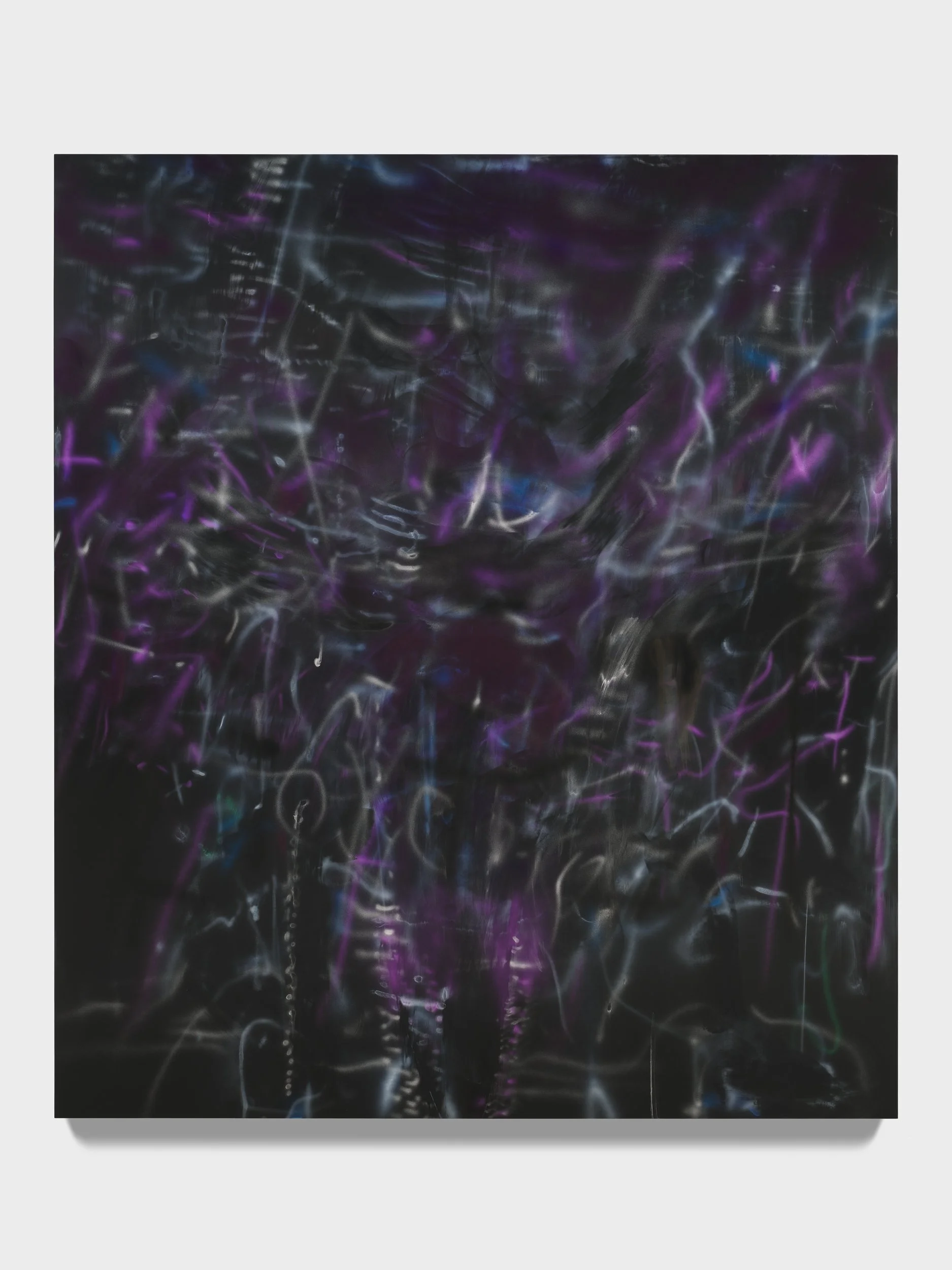  Julie Mehretu  Inside Totality (what the heart cannot hold) , 2025-2026 Ink and acrylic on canvas 96 × 84 in. (243.8 × 213.4 cm) 