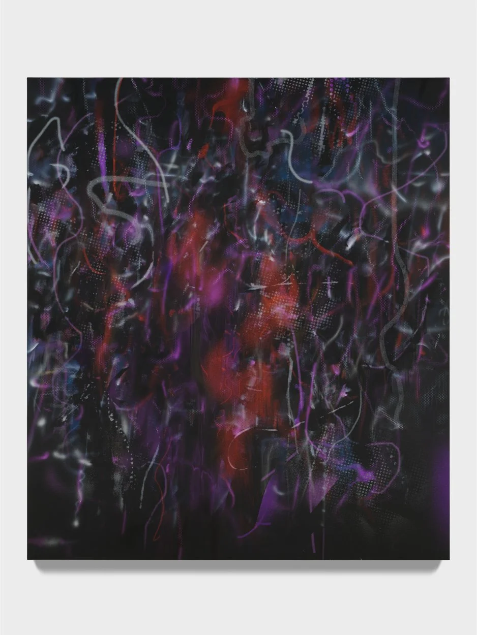  Julie Mehretu  Inside Totality (what the hands cannot hold) , 2025-2026 Ink and acrylic on canvas 96 × 84 in. (243.8 × 213.4 cm) 