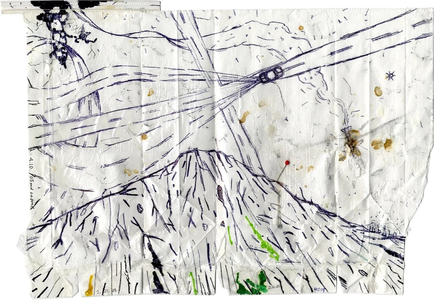  Pope.L  Failure Drawing #208  