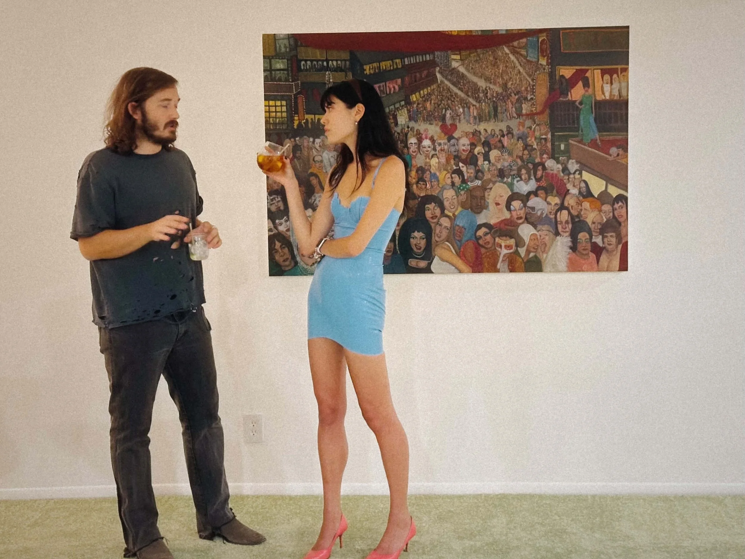  Joseph Geagan  Welcome to Fabulous , 2026 Oil on linen 40 x 60 inches courtesy of artists and Lomex Las Vegas 