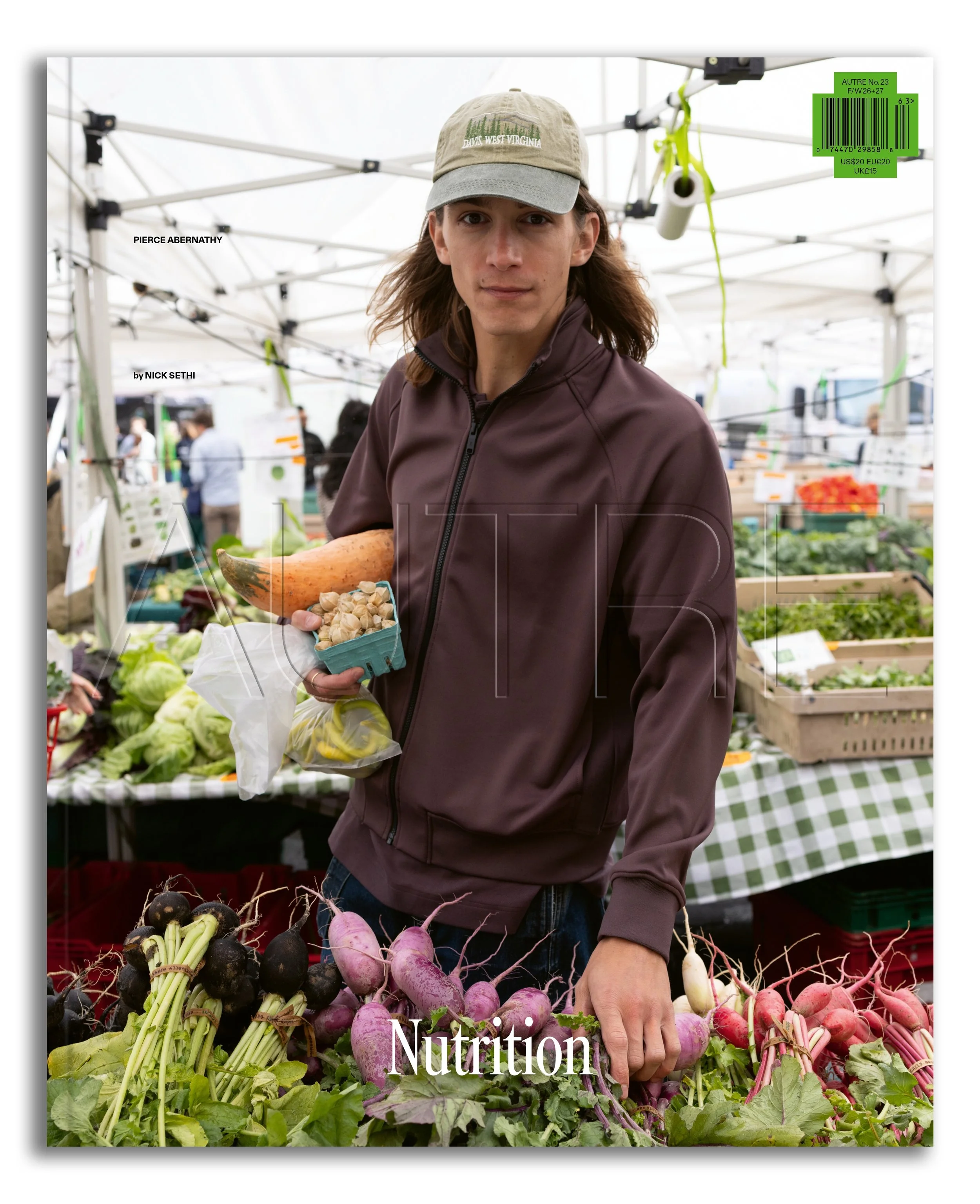 NUTRITION: PIERCE ABERNATHY by NICK SETHI for AUTRE WELLNESS. Pre-order now (link in bio)

PIERCE ABERNATHY, the cook and culinary creator redefining our relationship with food, speaks with @summer.bowie about nourishment, sustainability, and the pos