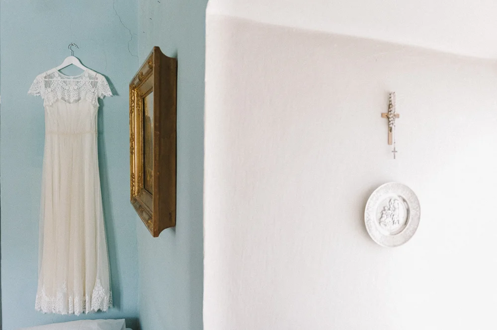 Vintage Hochzeitskleid im Schloss Mühlbach