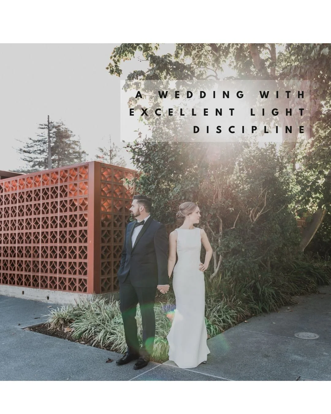 Palo Alto, California.
A wedding with excellent light discipline.
#weddingphotographyforrealpeople
#midcenturymodern
#californiawedding  #looseeditorial