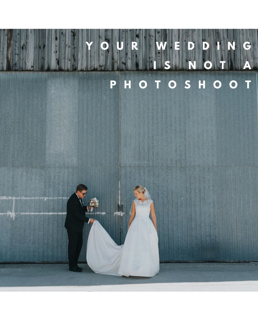 Your wedding is not content.
It is not a production. And it certainly does not need to perform for us.

We will step in when it helps. Step back when it does not. And know the difference.

The photos should follow the wedding.
Not the other way round