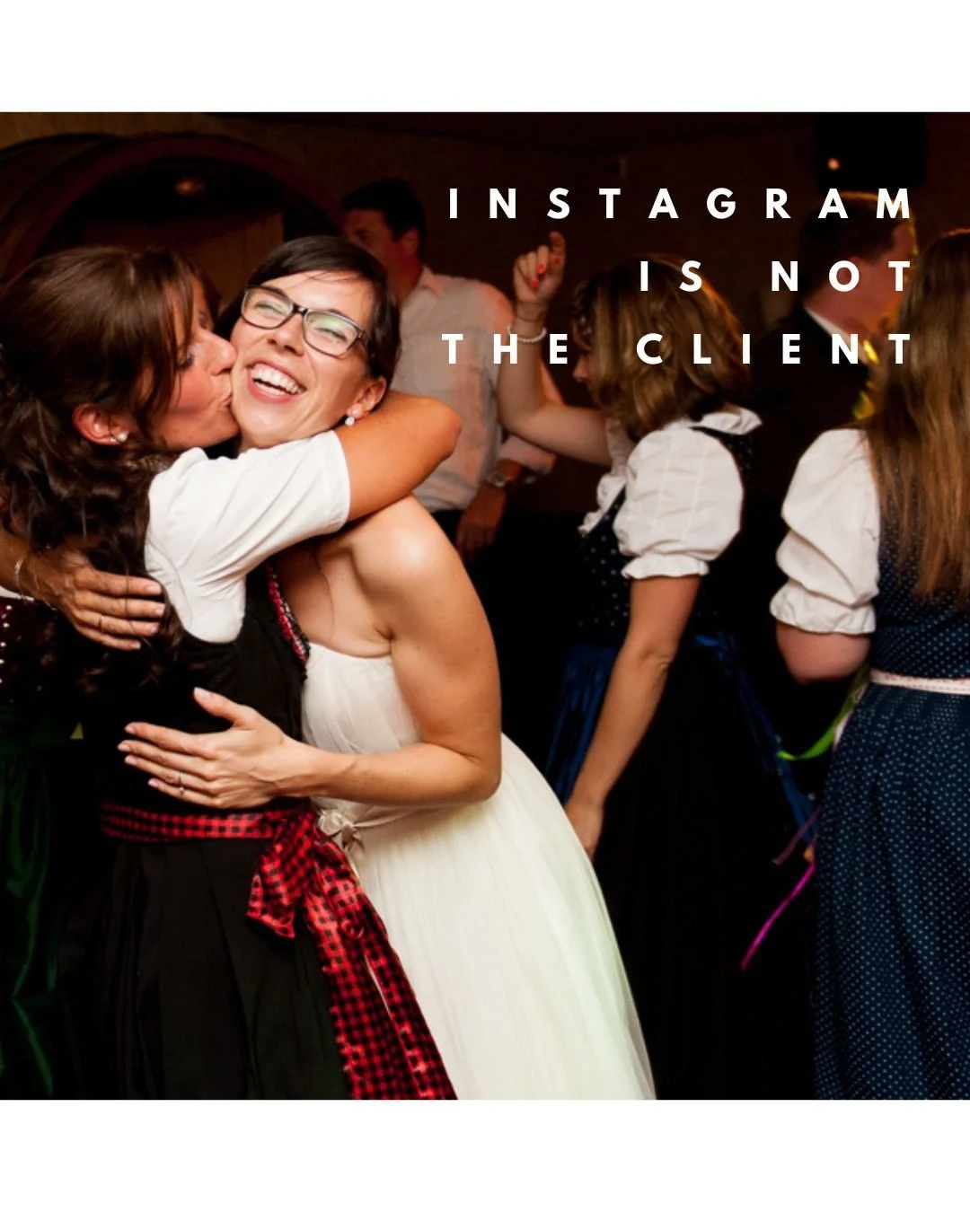 Instagram is useful. It is just not the reason we make the photographs. We photograph for the people in them, the people who love them, and the people who may one day inherit their memories. The feed moves on. The photographs do not.

#weddingphotogr