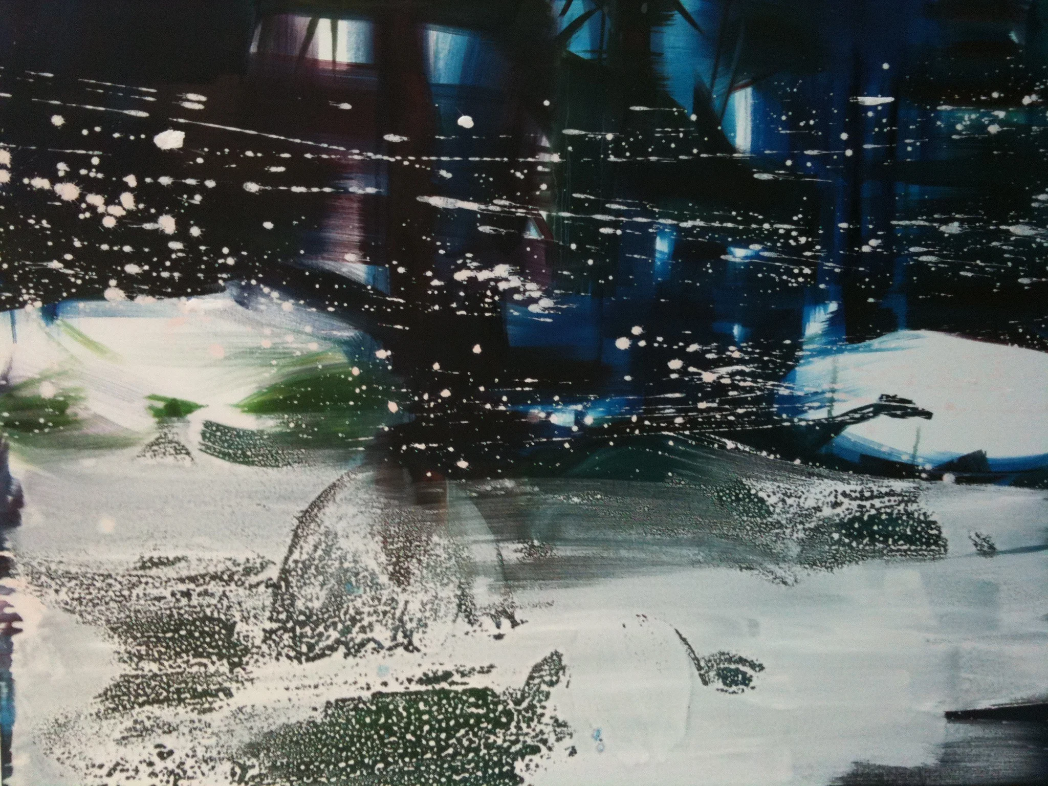 Blizzard, 2008 oil and emulsion on canvas, 4ft x5ft