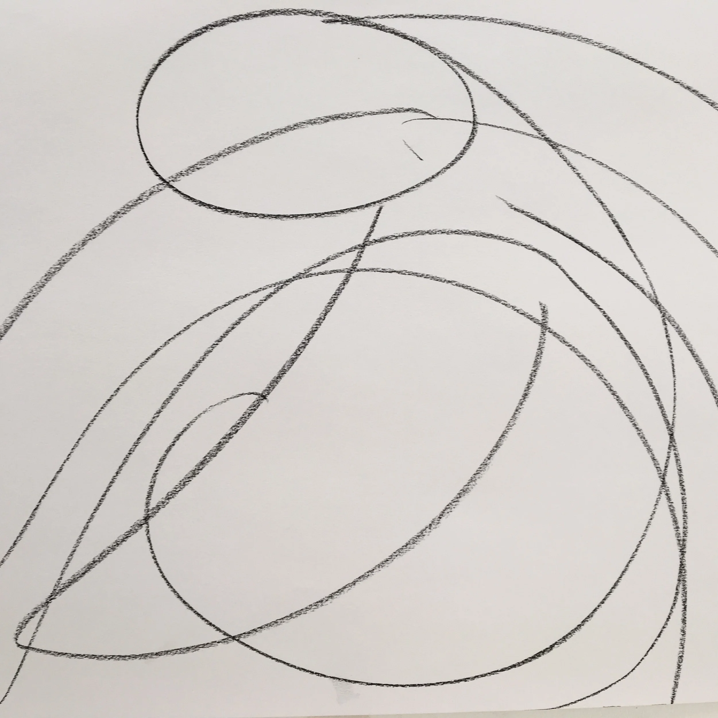 Untitled 2016 charcoal on A2 paper