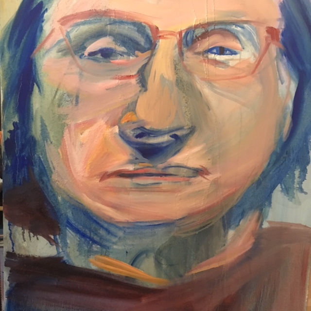Andrea, oil on canvas 80 x 90cms 2018
