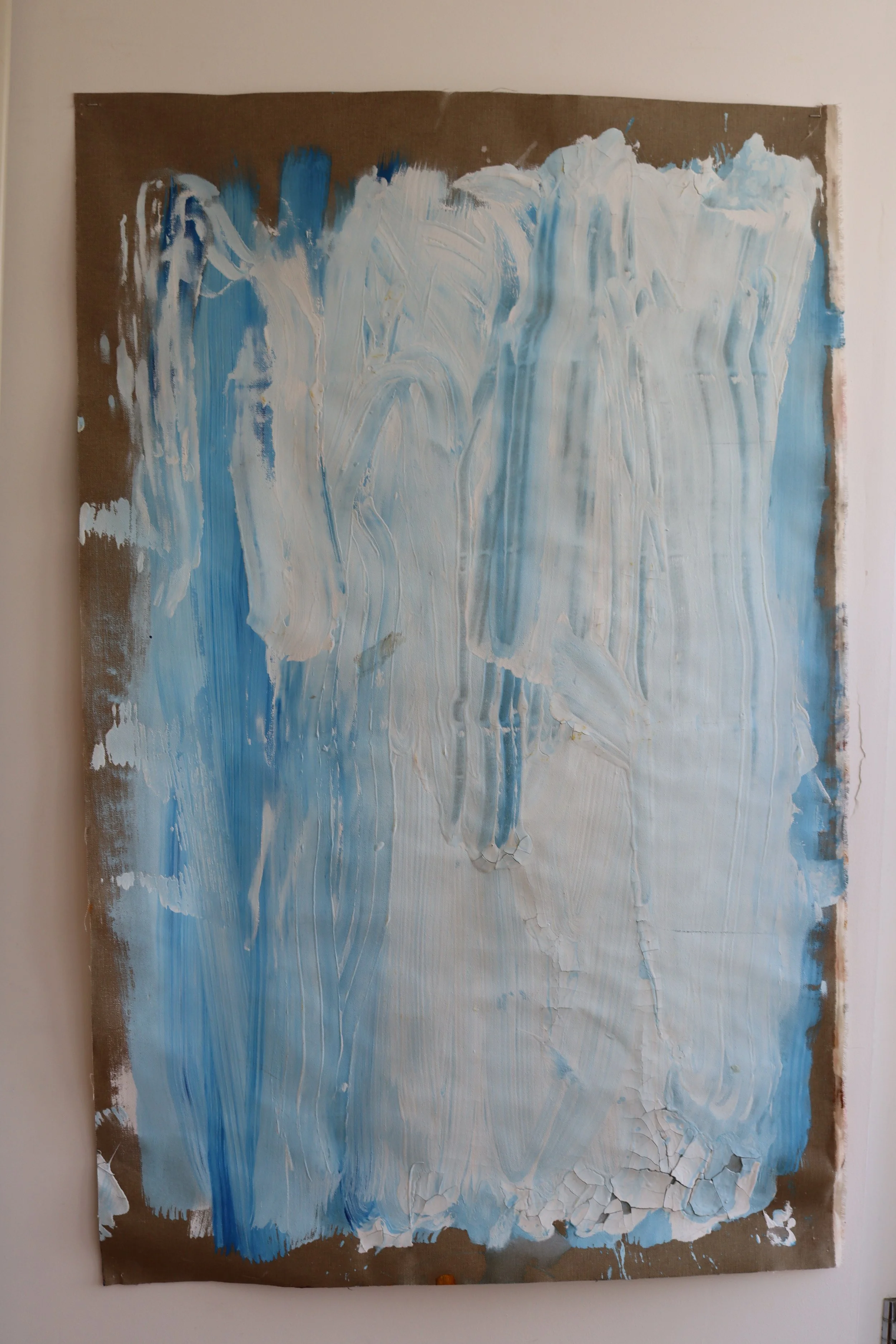 Untitled, emulsion on linen. 80 x 120cms