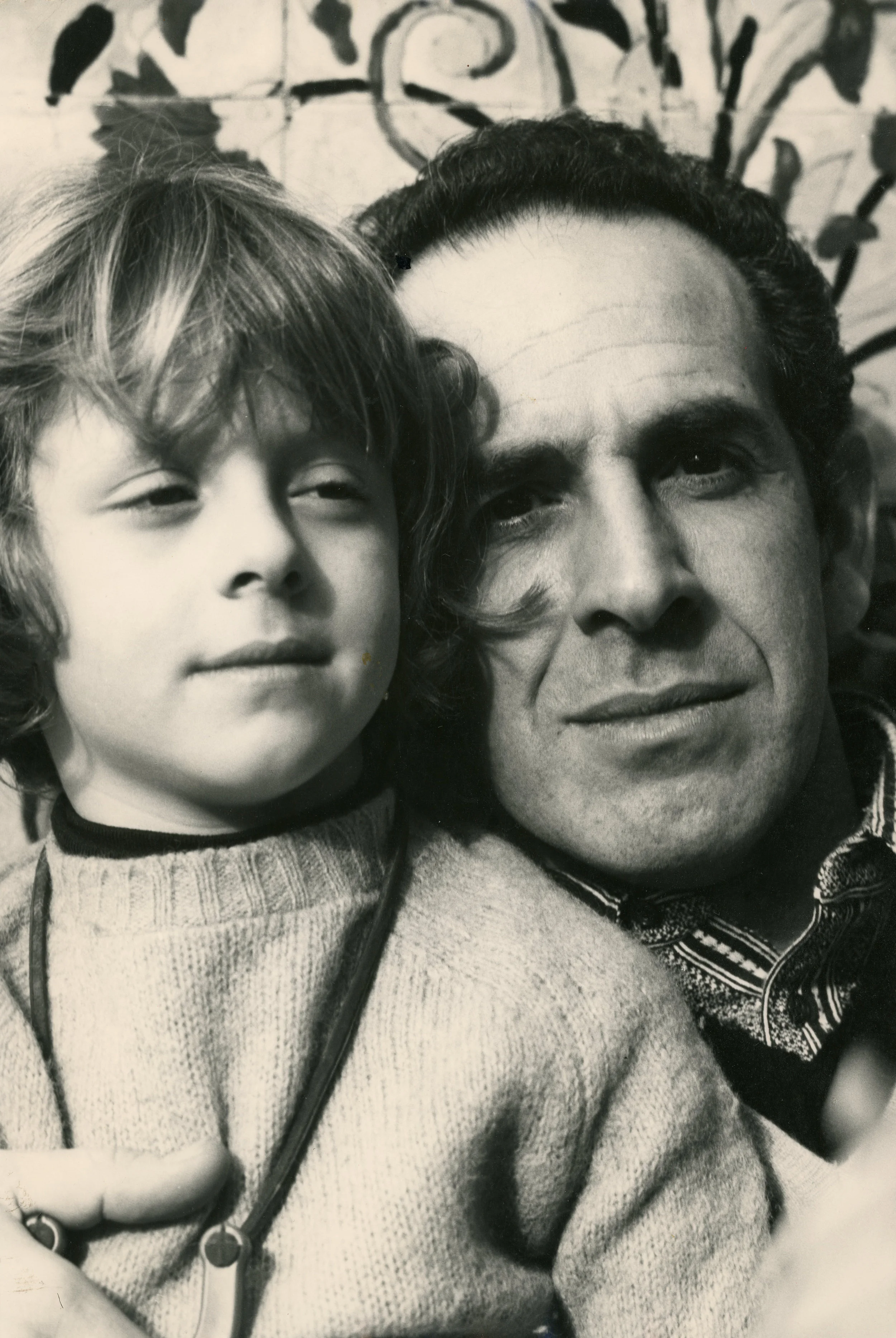 With His Son, Roberto