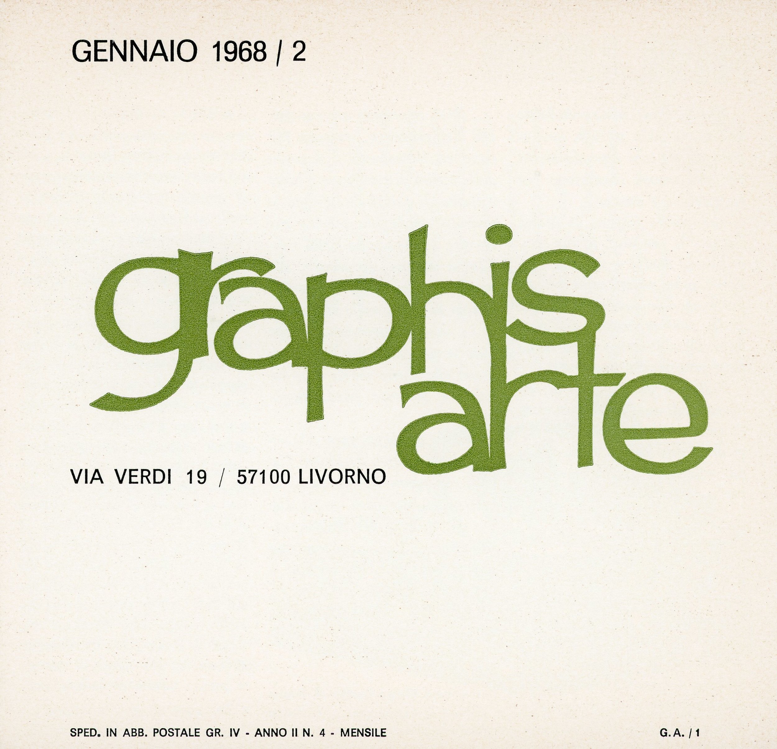 1968 — Livorno, Graphis Arte