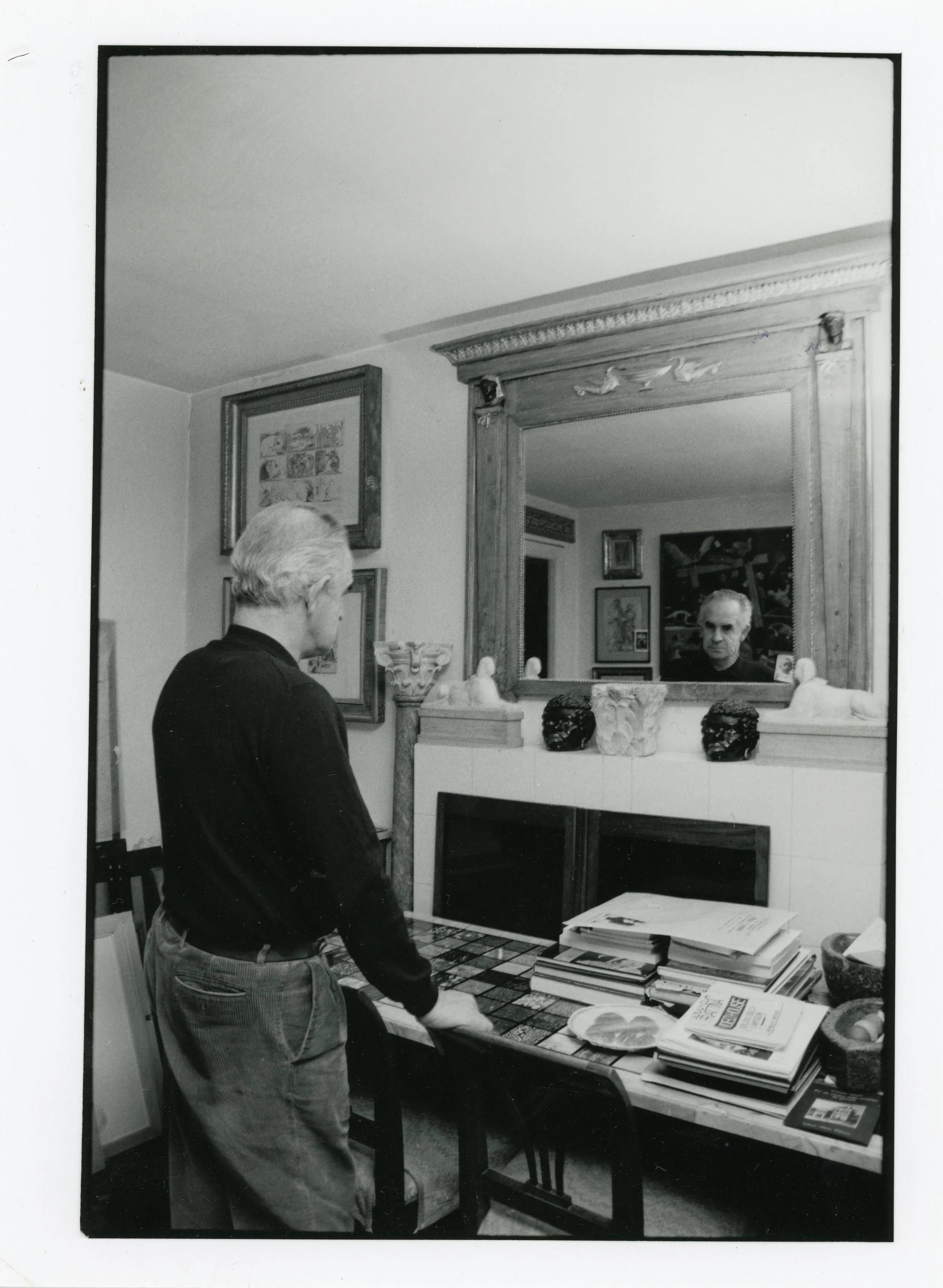 Caruso at his Studio in Piazza del Colosseo