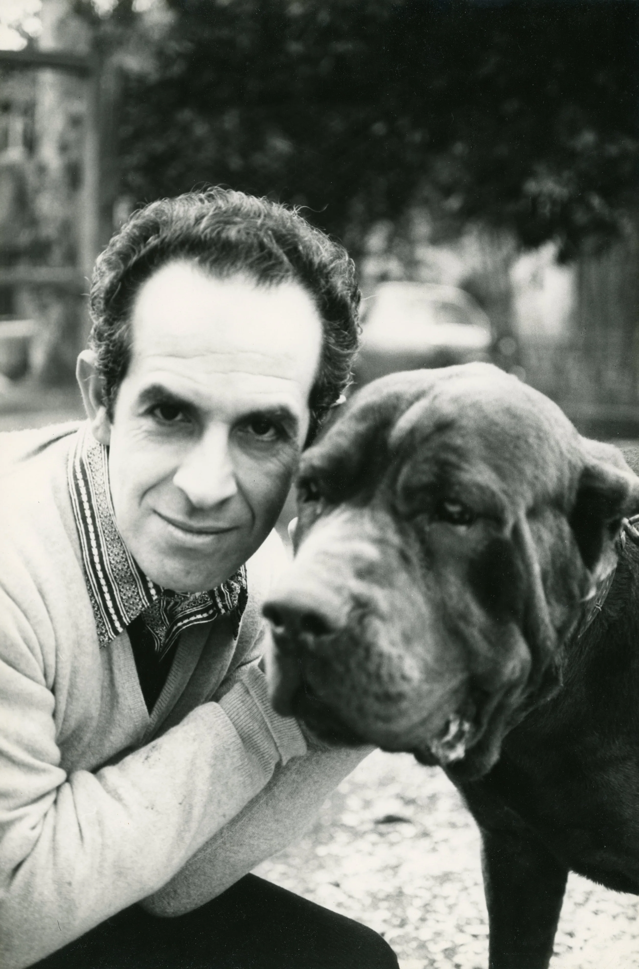 Bruno Caruso at Home with his Dog