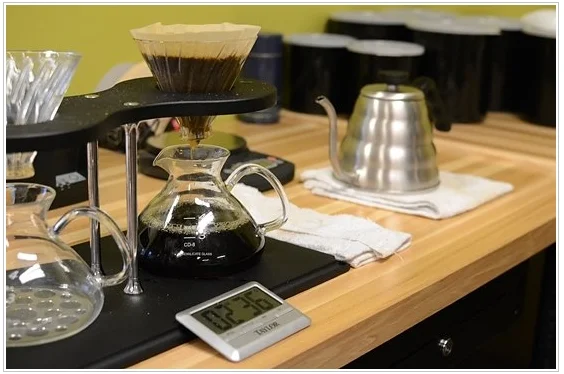 Brew timing during Pour-Over