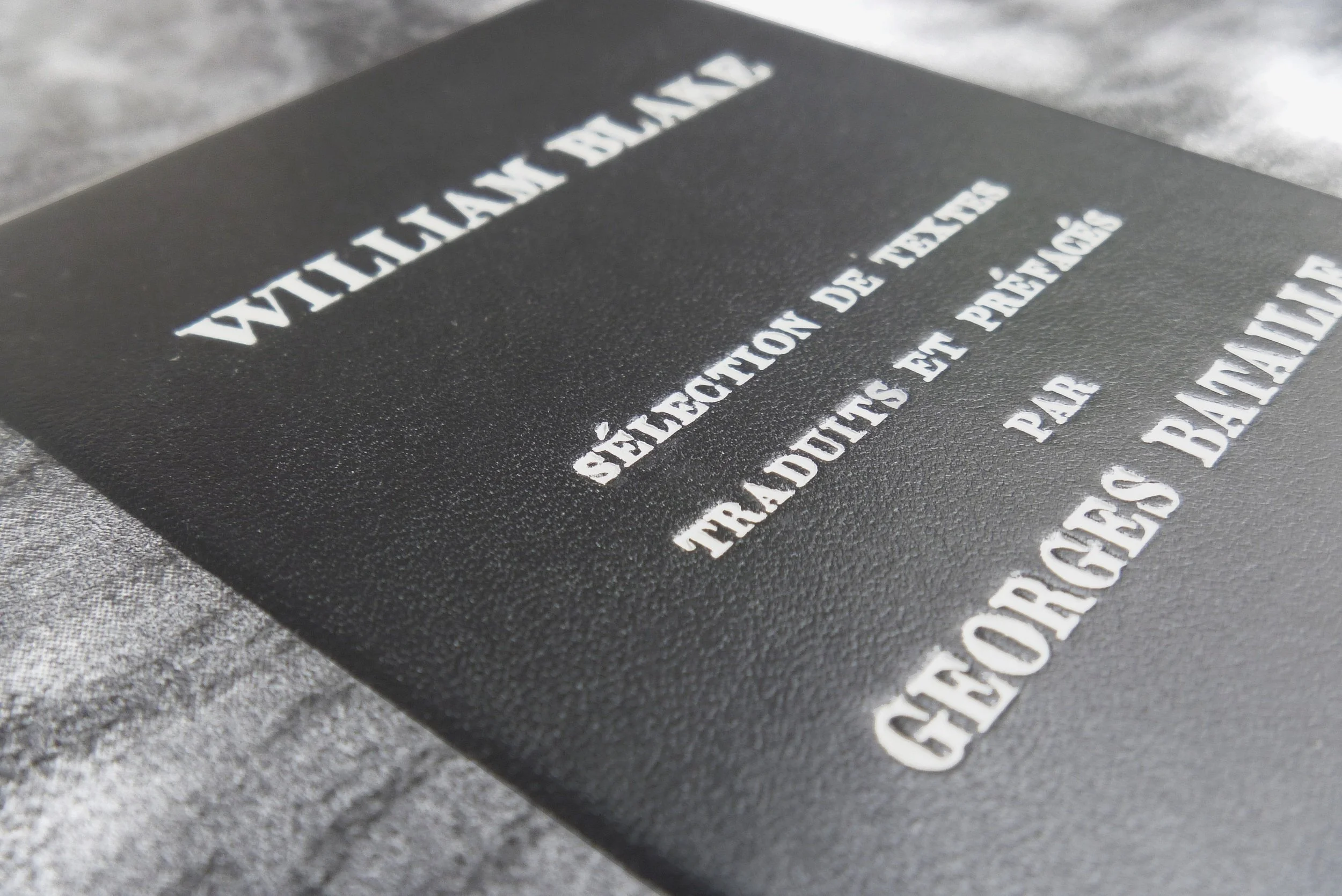 Reliure en cuir fantaisie - Textes de William Blake
