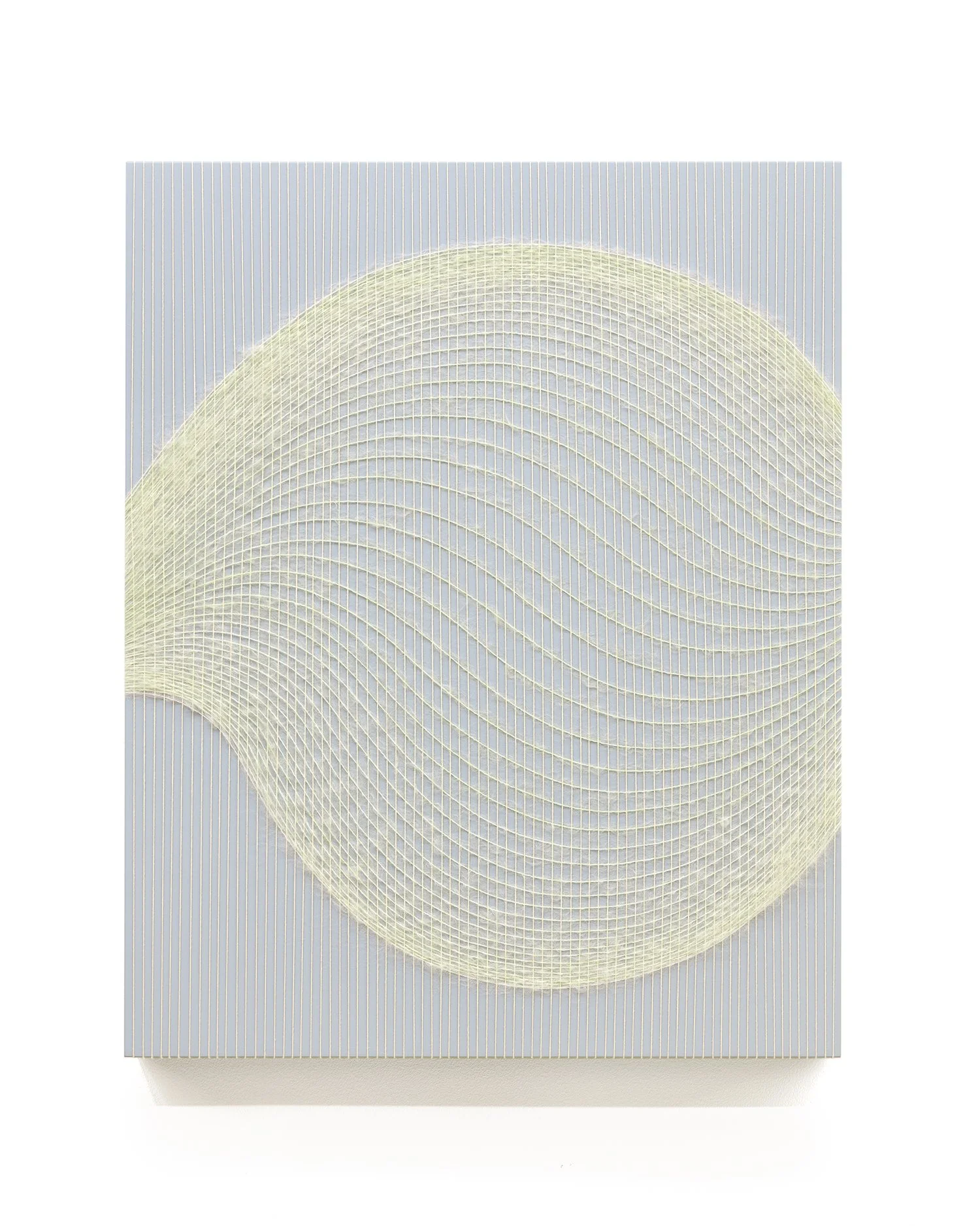  LUMINOUS FLOW  Natural fibers and painted panel 30 x 24 x 3 in 2026  + more details   Inquire  
